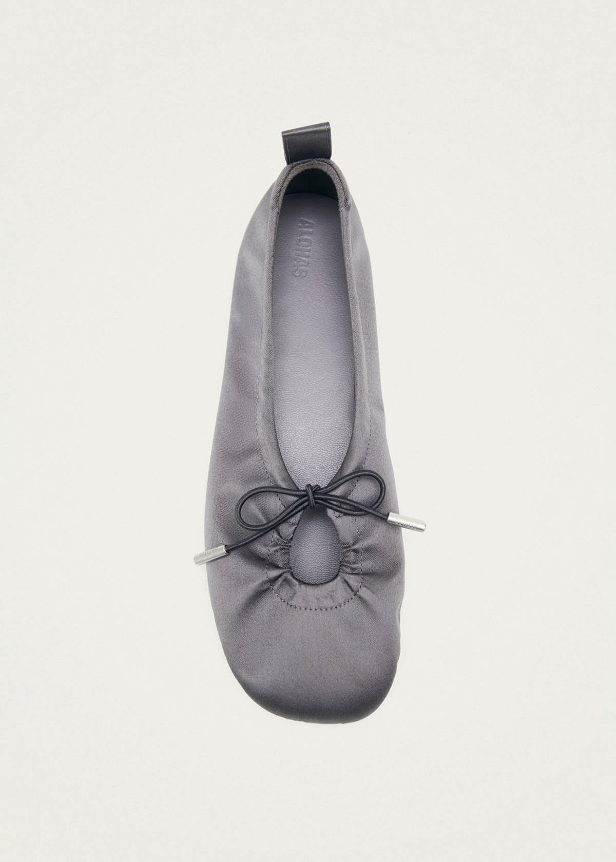 Rosalind Silky Grey Ballet Flats