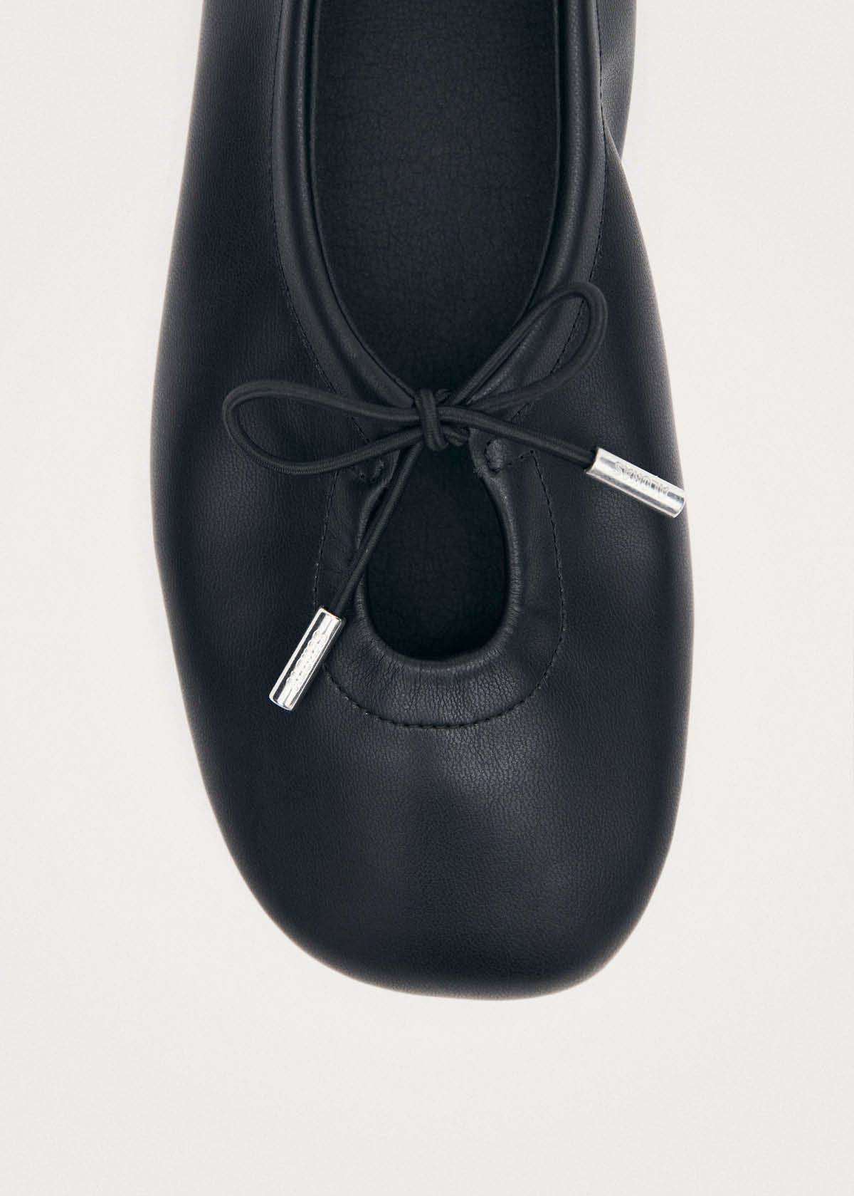 Rosalind Vegan Ballerine in Pelle Vegana Nera