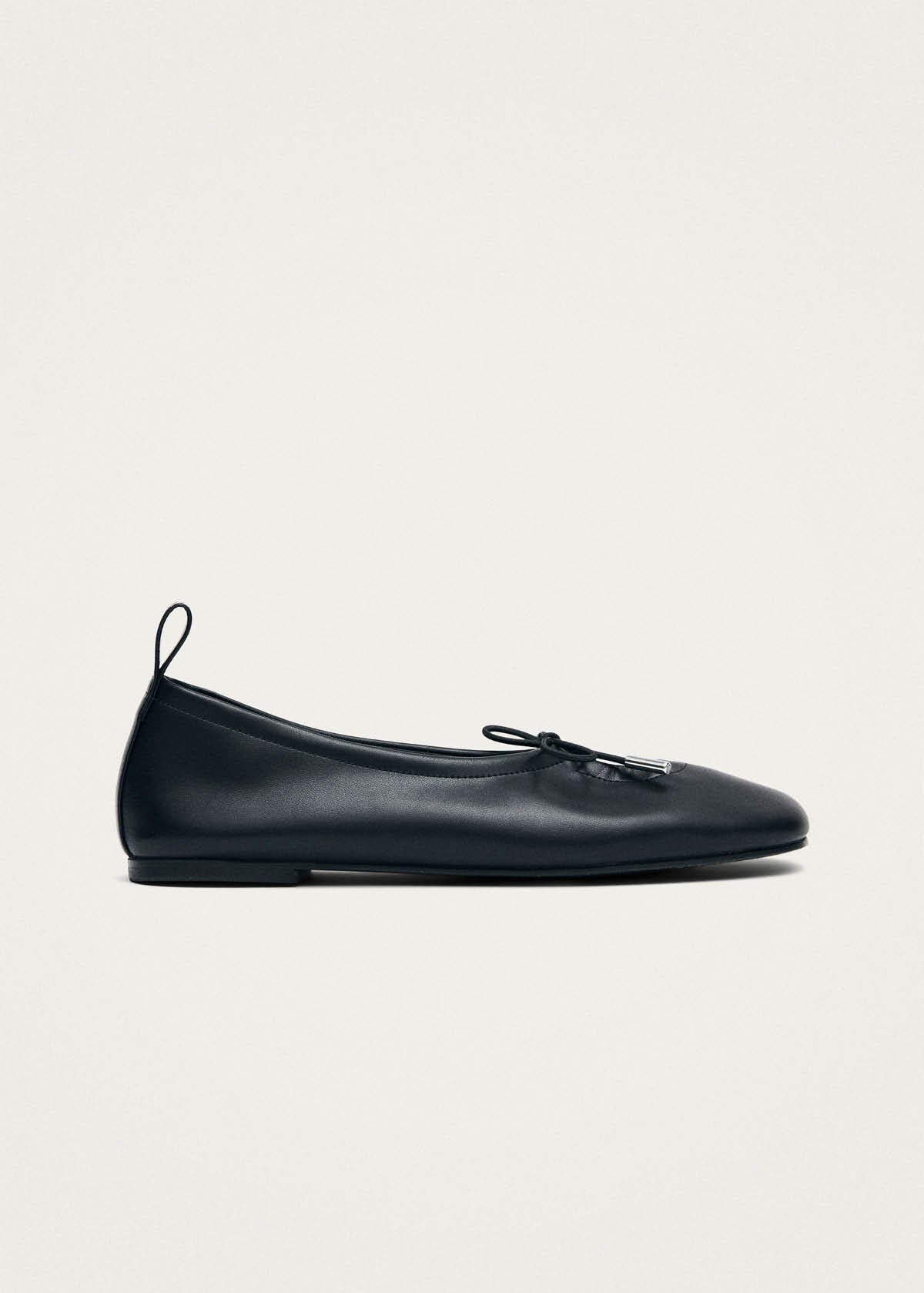Rosalind Vegan Ballerine in Pelle Vegana Nera