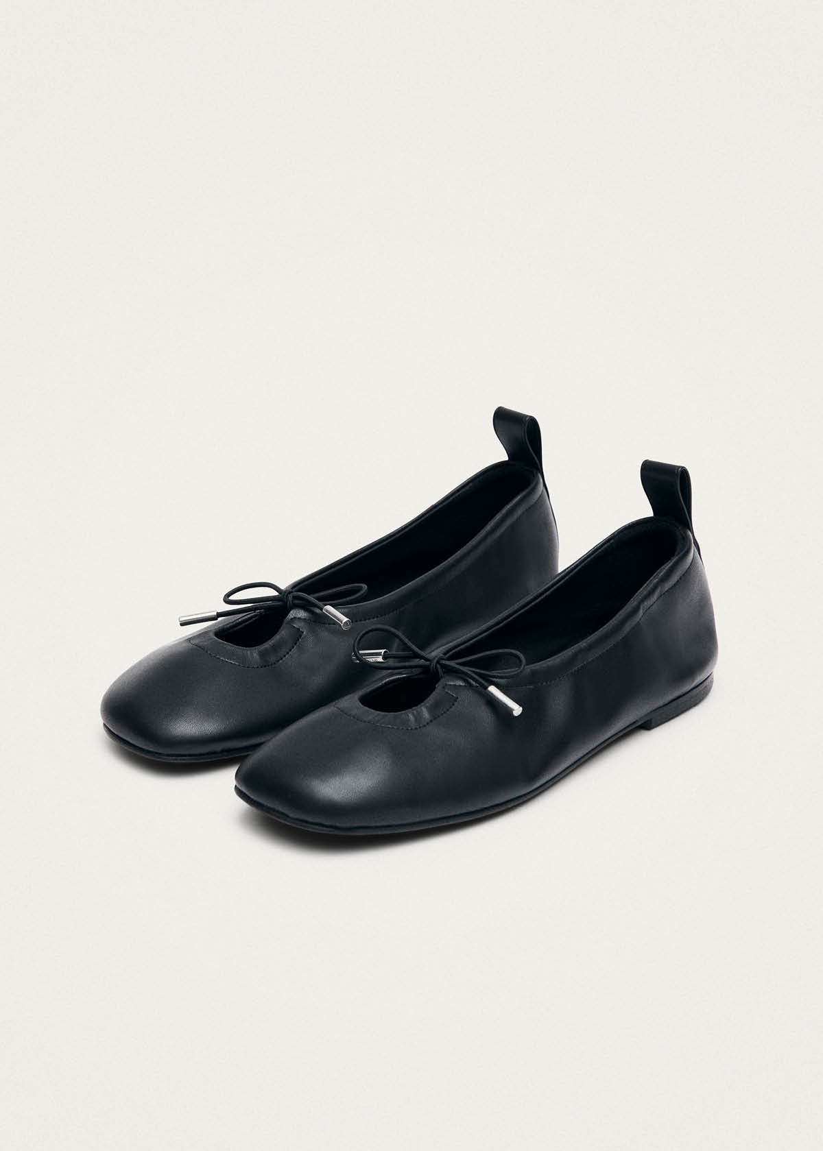 Rosalind Vegan Ballerine in Pelle Vegana Nera