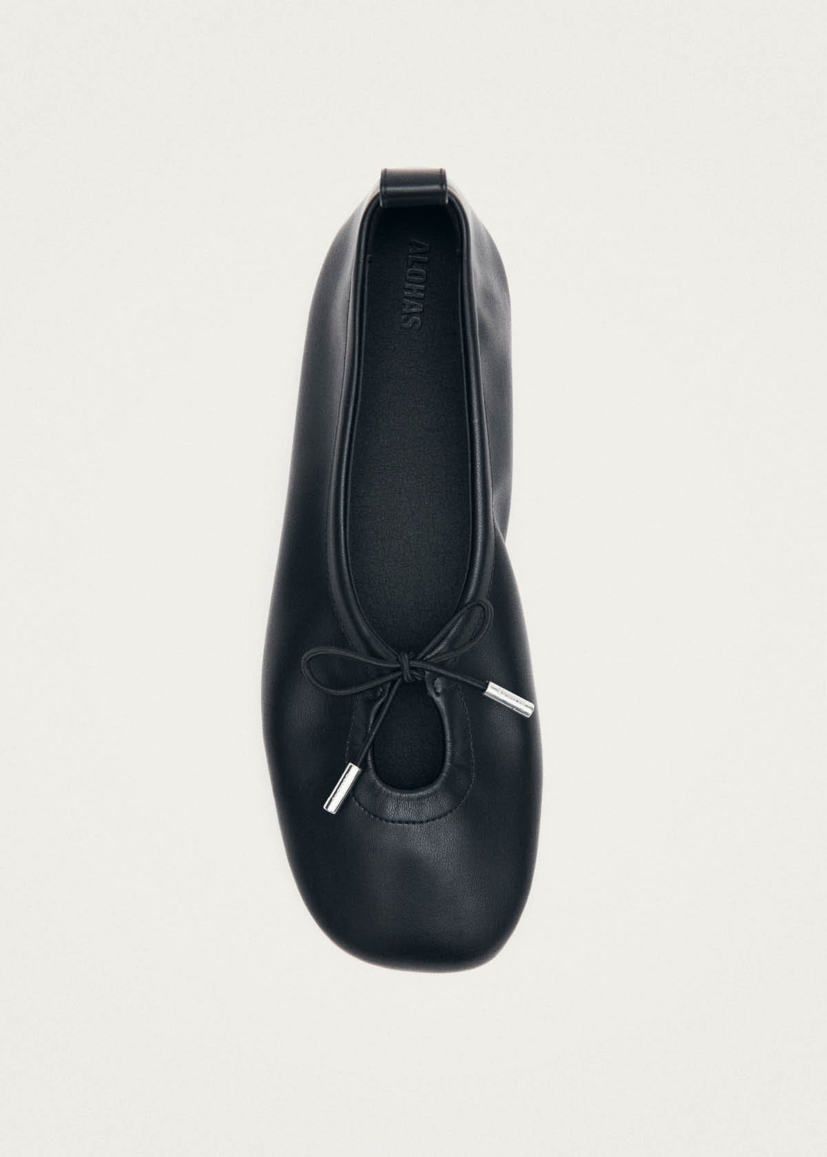 Rosalind Vegan Ballerine in Pelle Vegana Nera