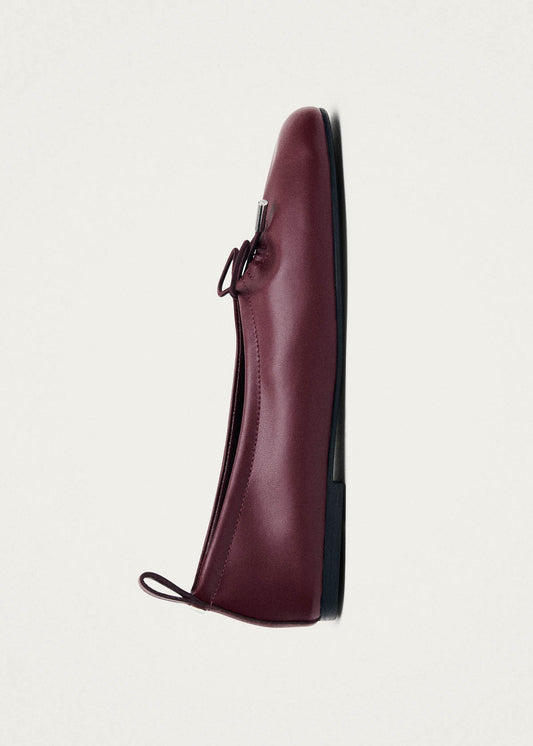 Rosalind Burgundy Vegan Leather Ballet Flats-image