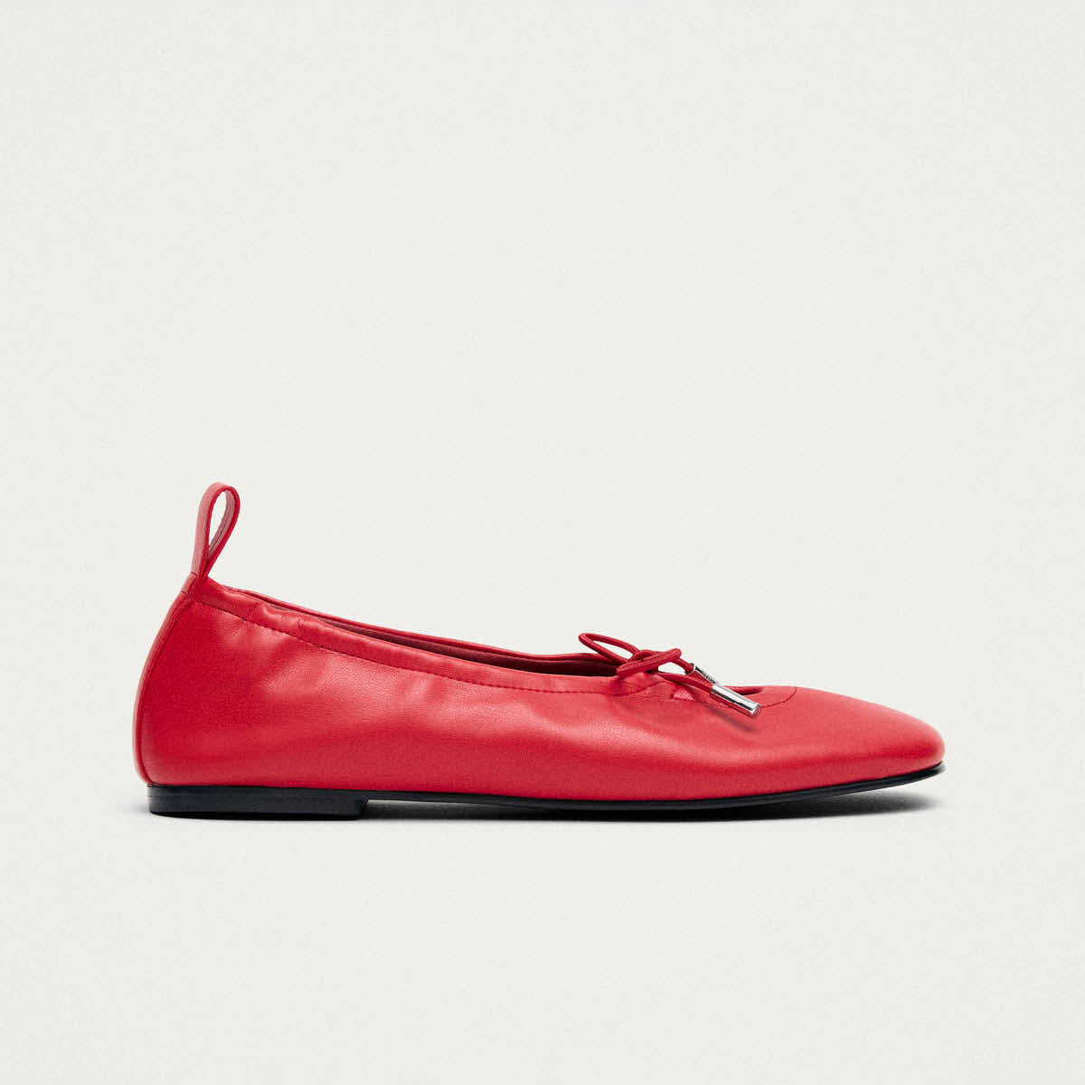Rosalind Vegan Rote Vegan-Leder Ballerinas
