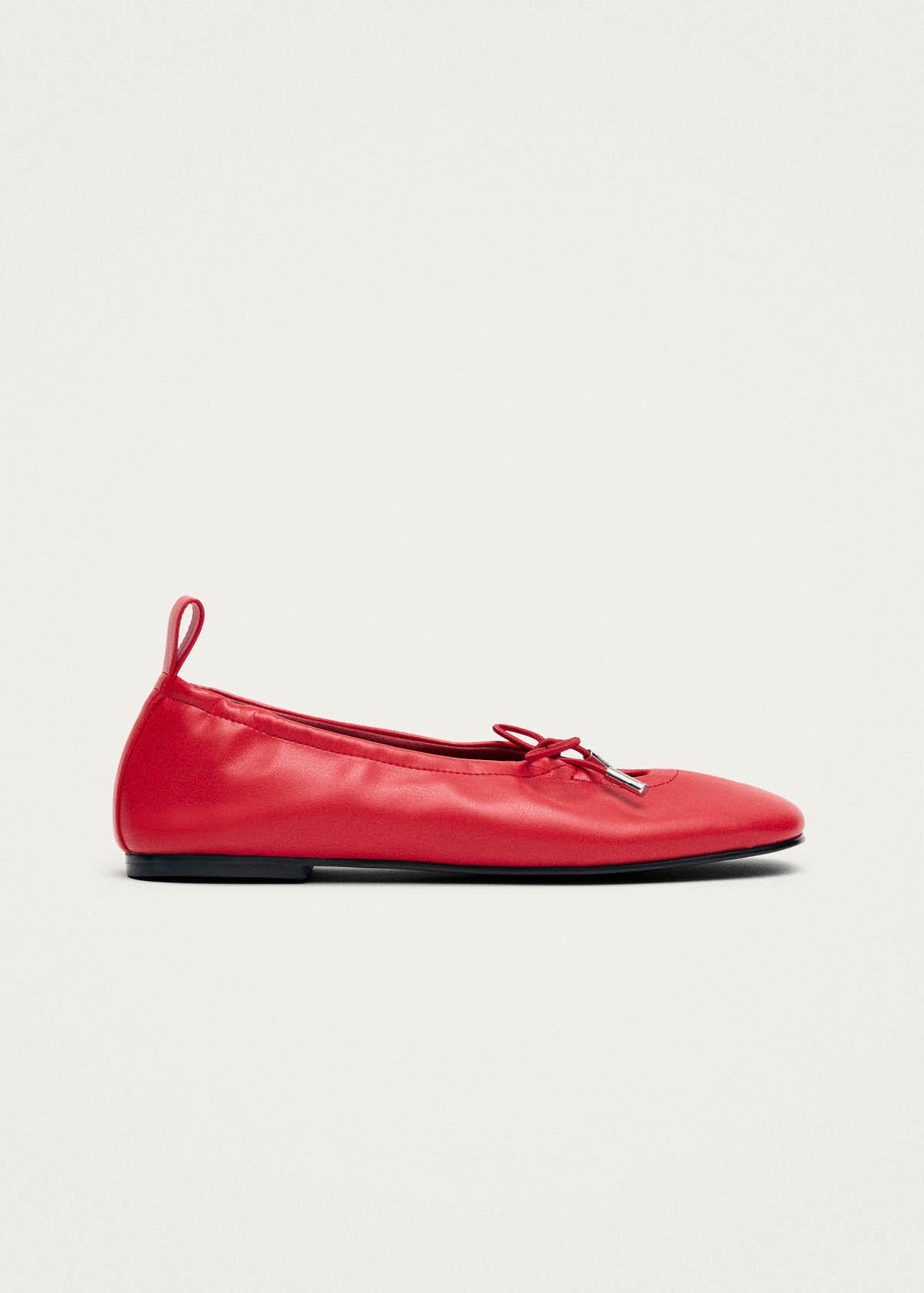 Rosalind Vegan Rote Vegan-Leder Ballerinas
