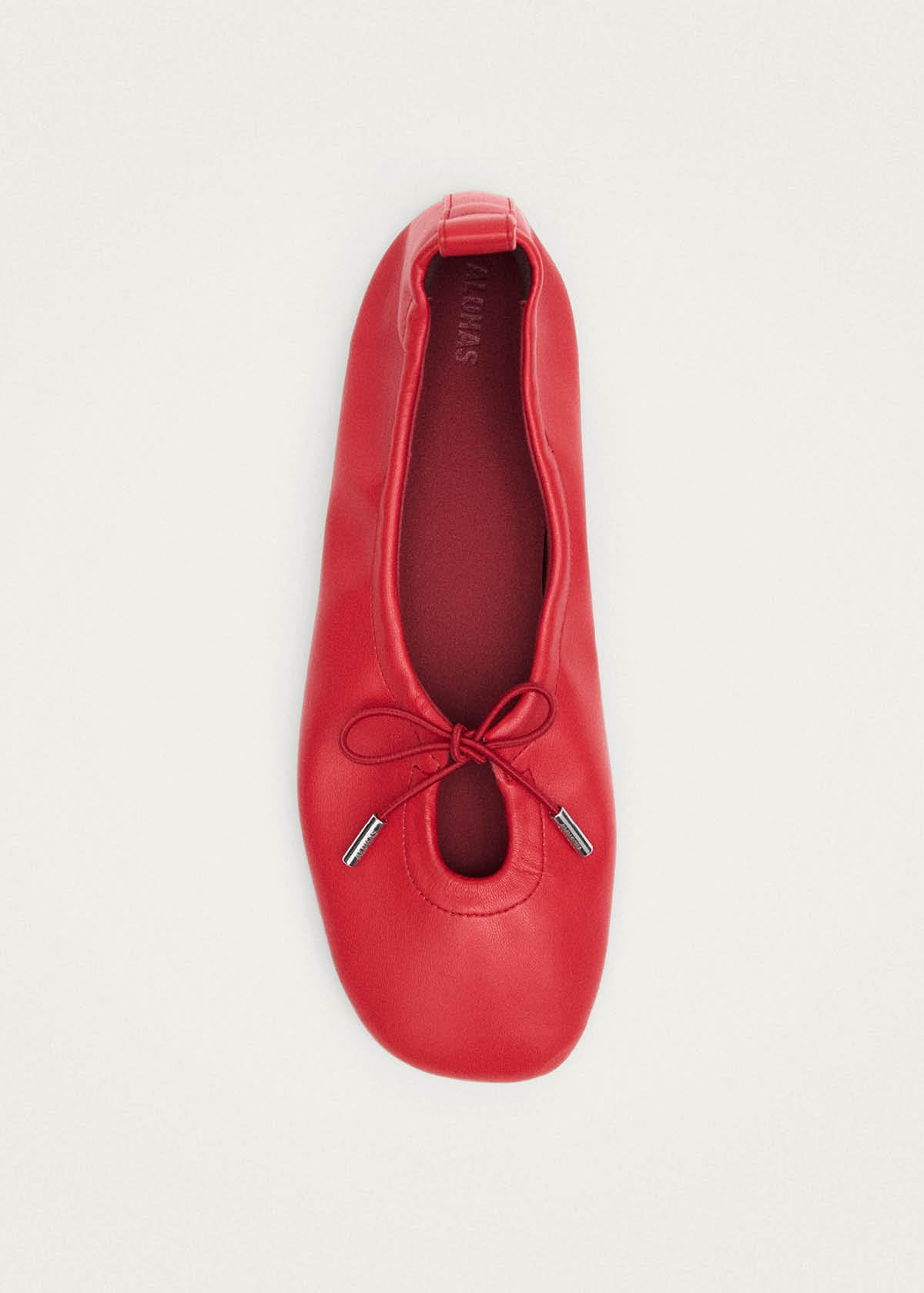 Rosalind Vegan Rote Vegan-Leder Ballerinas