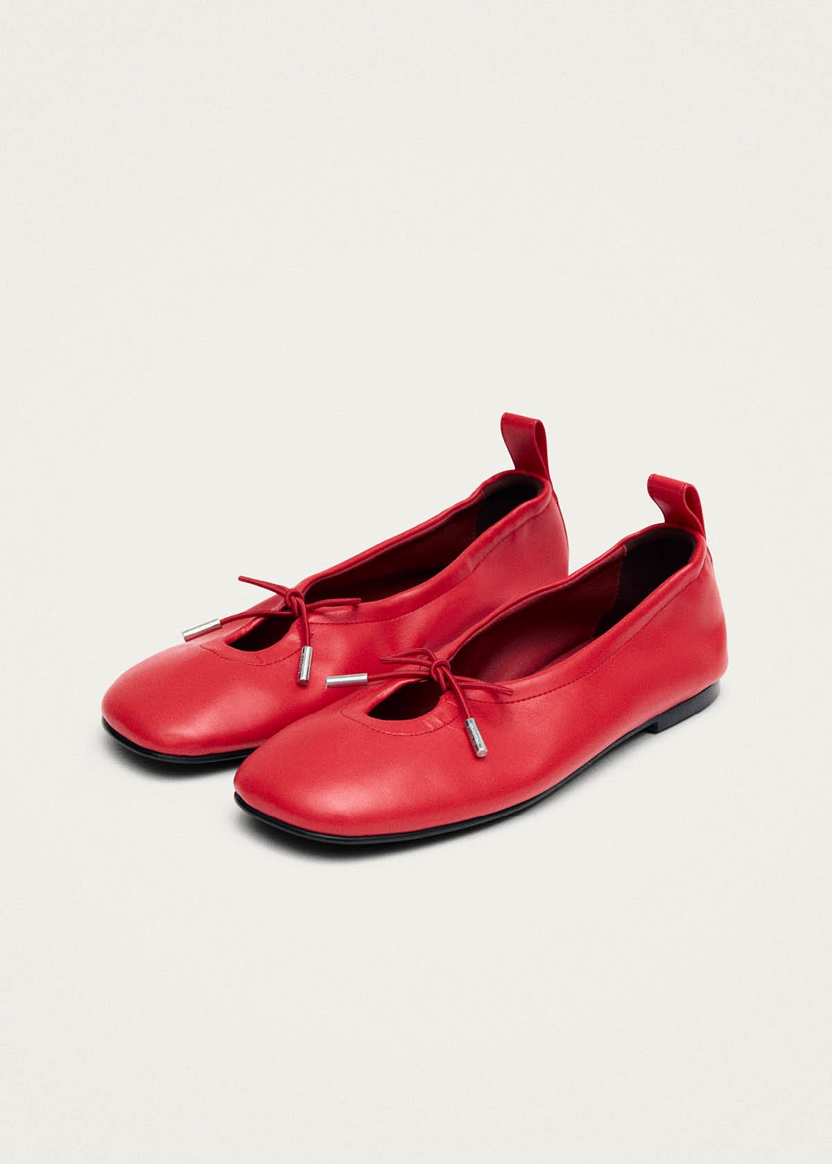 Rosalind Vegan Rote Vegan-Leder Ballerinas