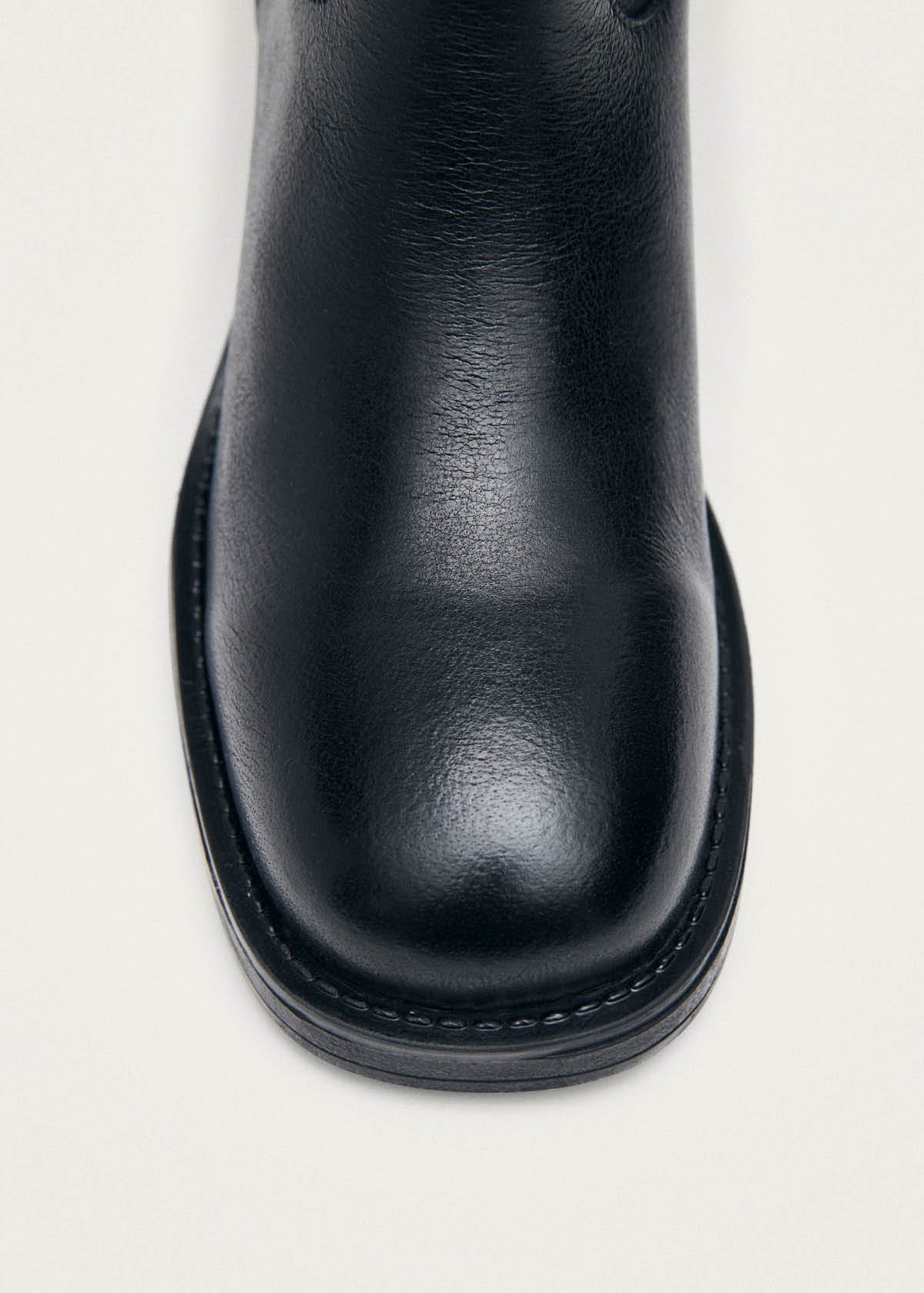 Sajan Botas De Cuero Negras