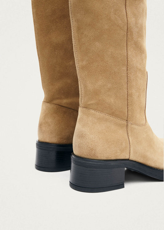 Bottes en cuir suédé Sajan-image