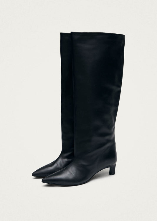 Samia Botas de Cuero Negro-image