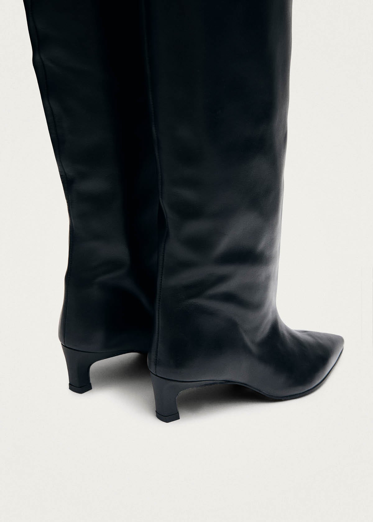 Samia Schwarze Lederstiefel