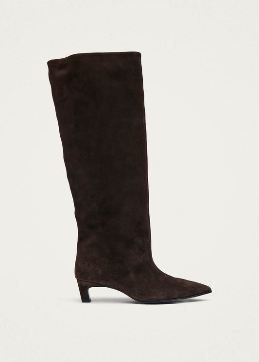 Samia Wildleder Braun Lederstiefel