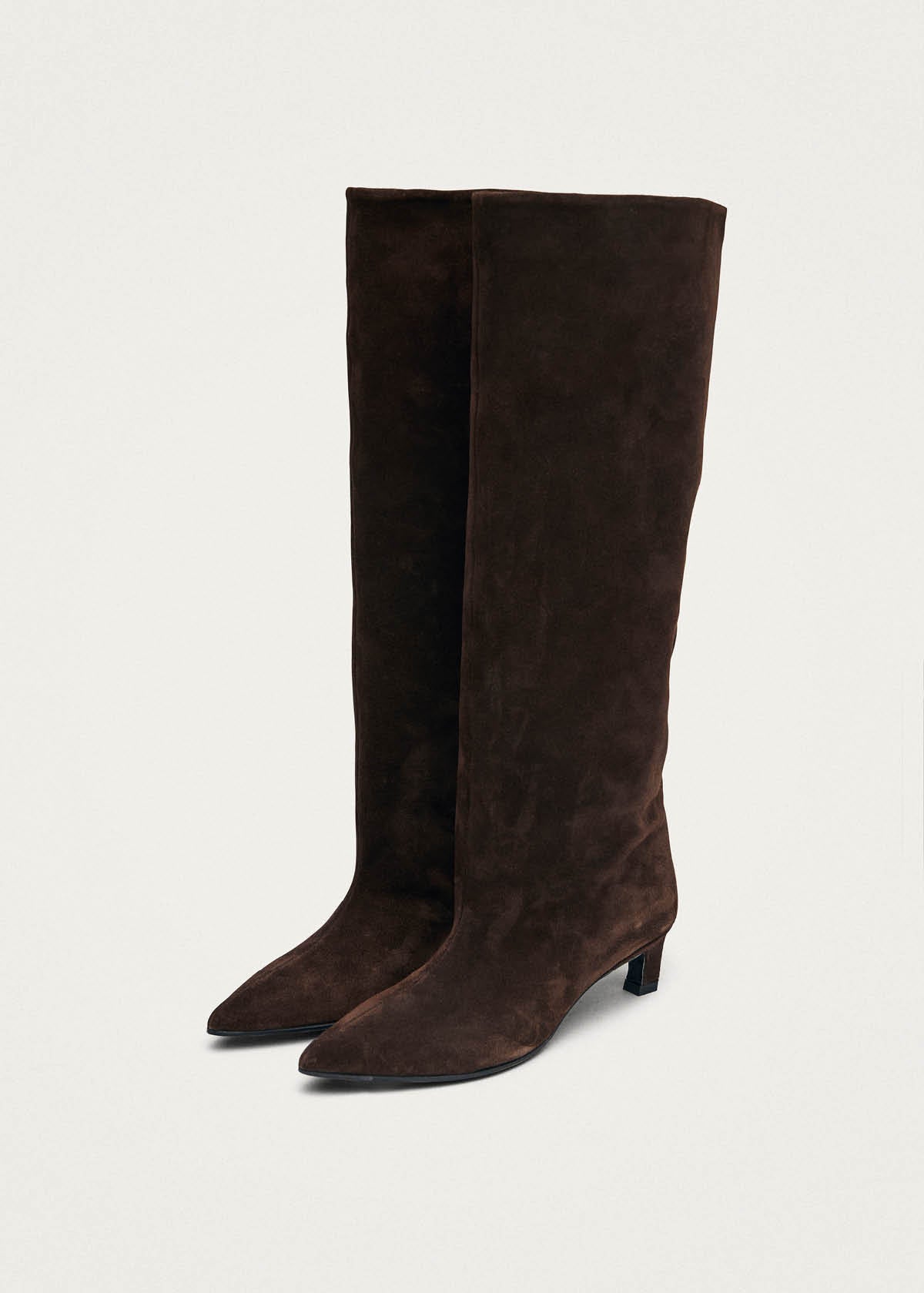 Samia Wildleder Braun Lederstiefel