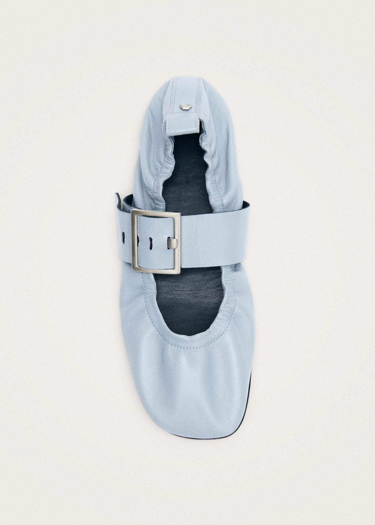 Sarea Blau-Leder Ballerinas