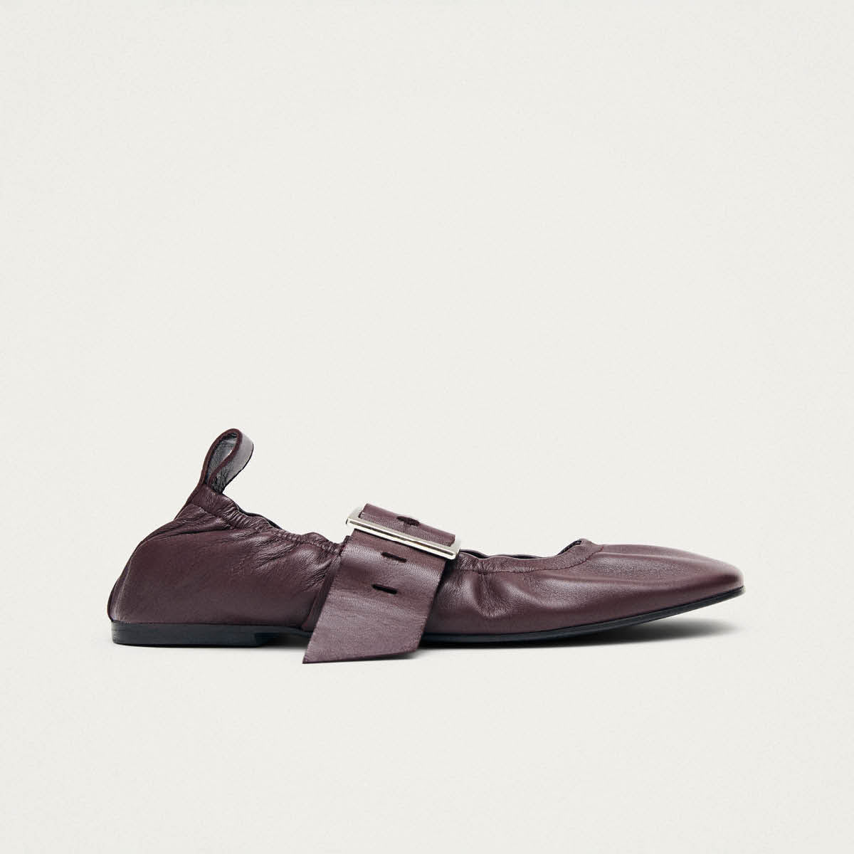 Ballerine in pelle bordeaux Sarea