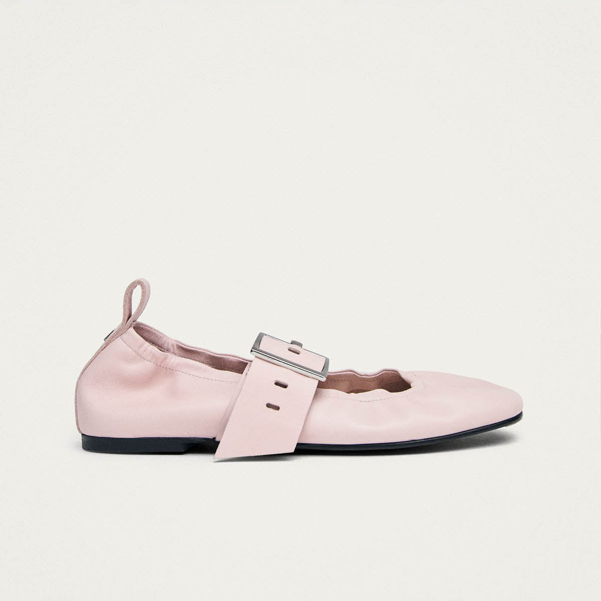 Sarea Rosa Leder Ballerinas