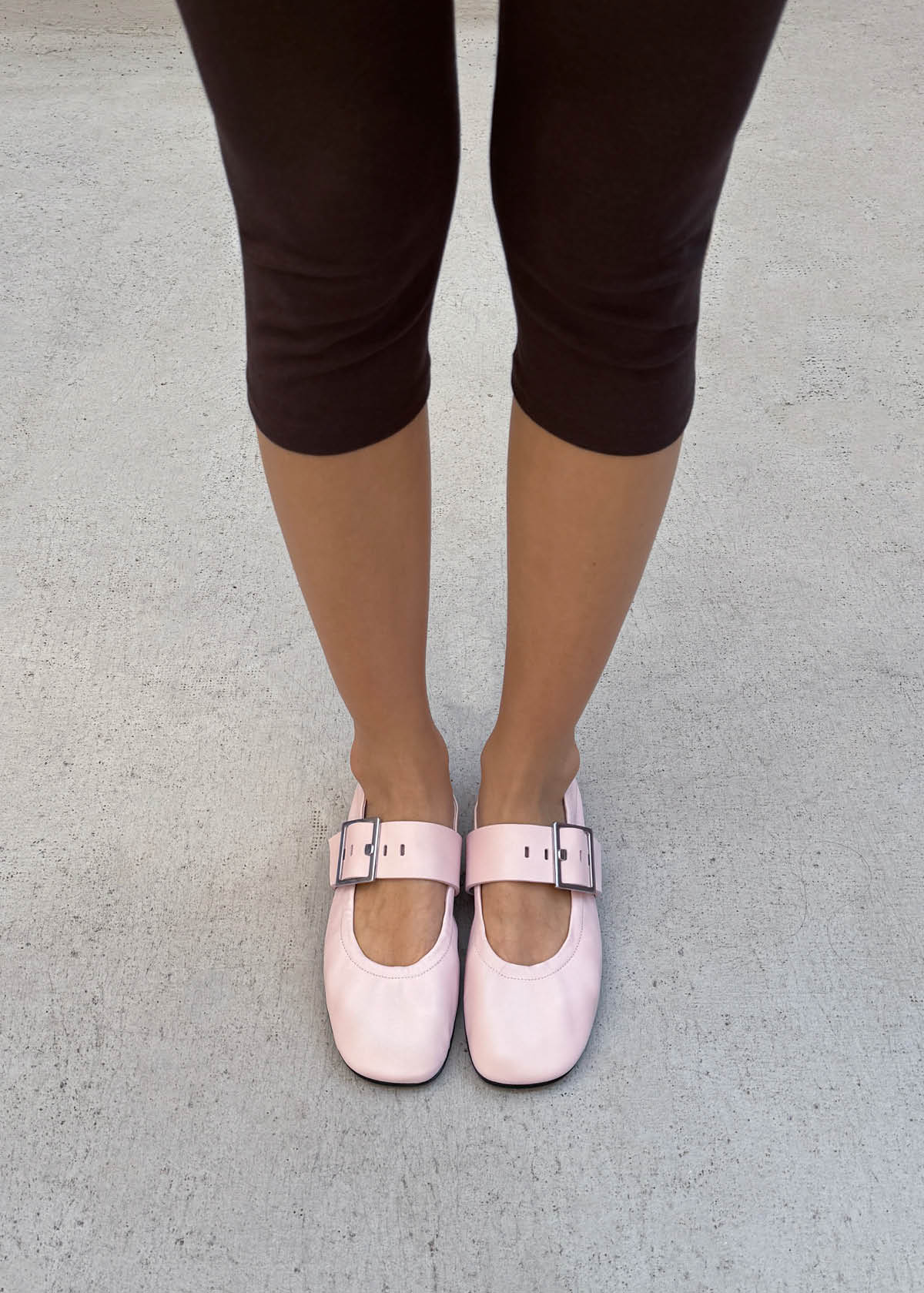 Sarea Rosa Leder Ballerinas