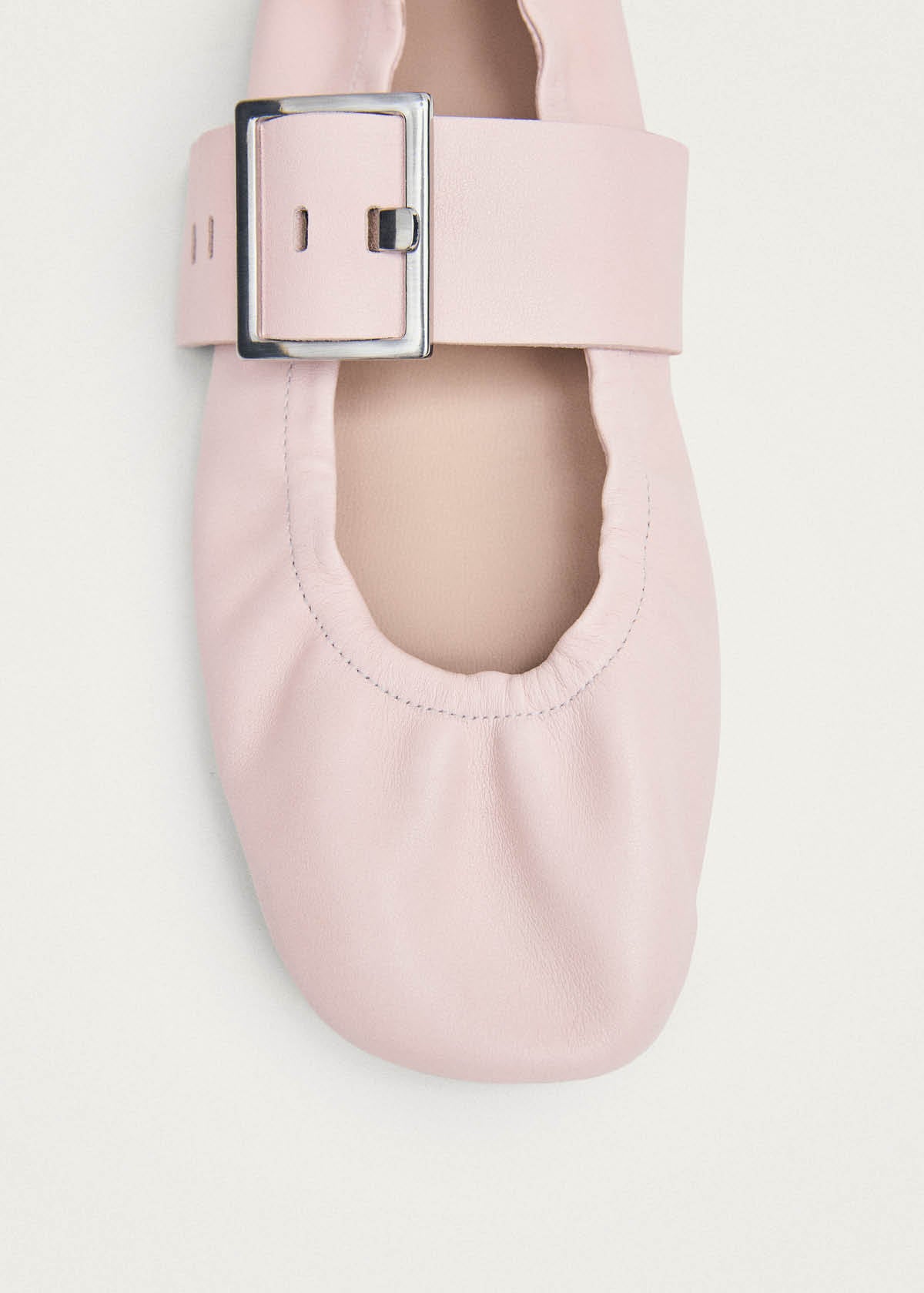 Sarea Rosa Leder Ballerinas