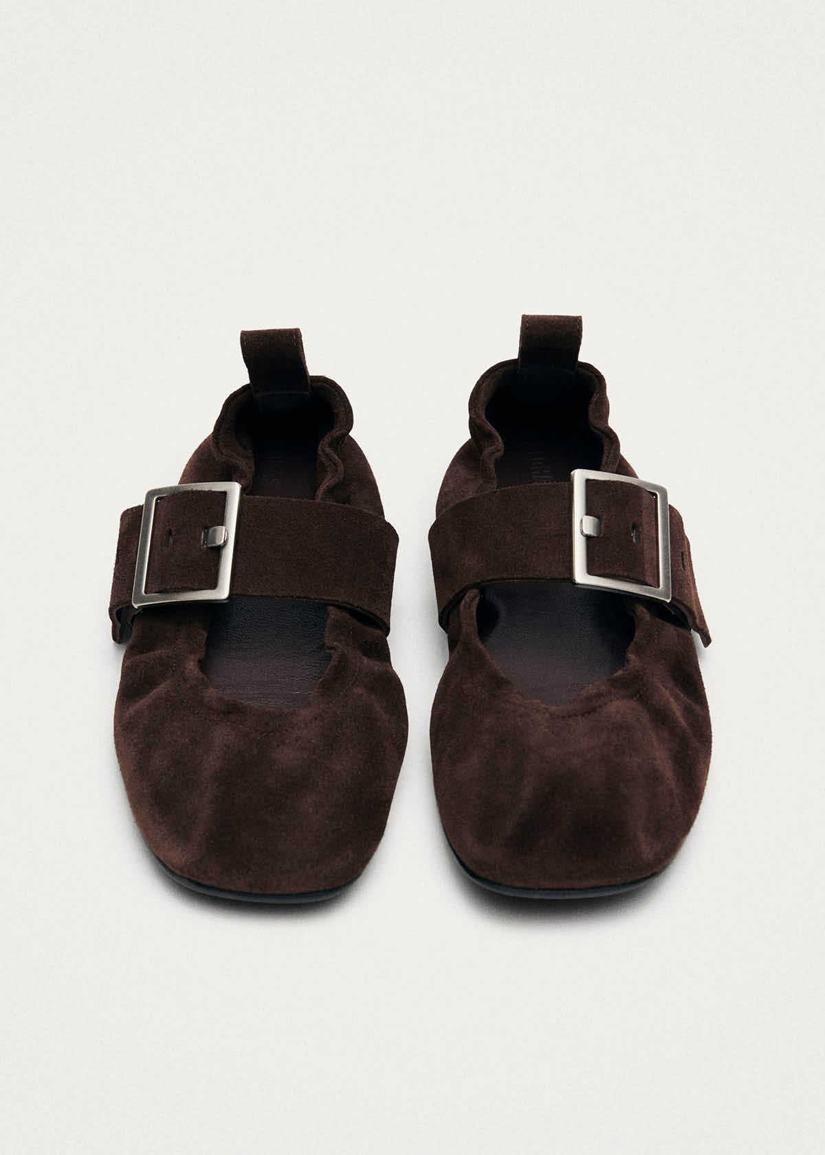 Sarea Ballerine in Pelle Scamosciata Marrone