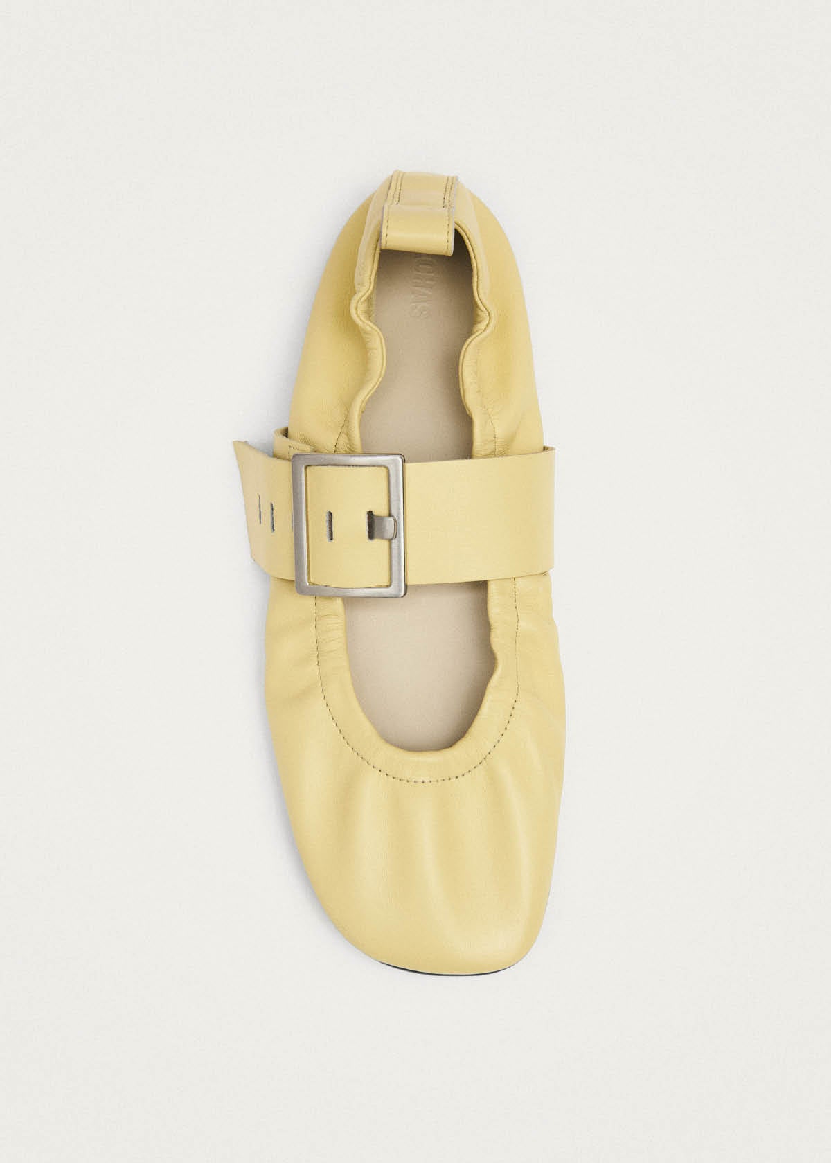 Sarea Vanille Leder Ballerinas