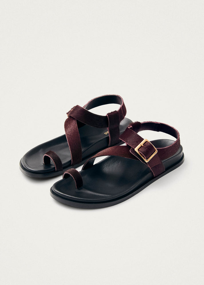 Siren Soft Burgundy Leather Sandals ALOHAS siren-soft-burgundy-leather-sandals-alohas