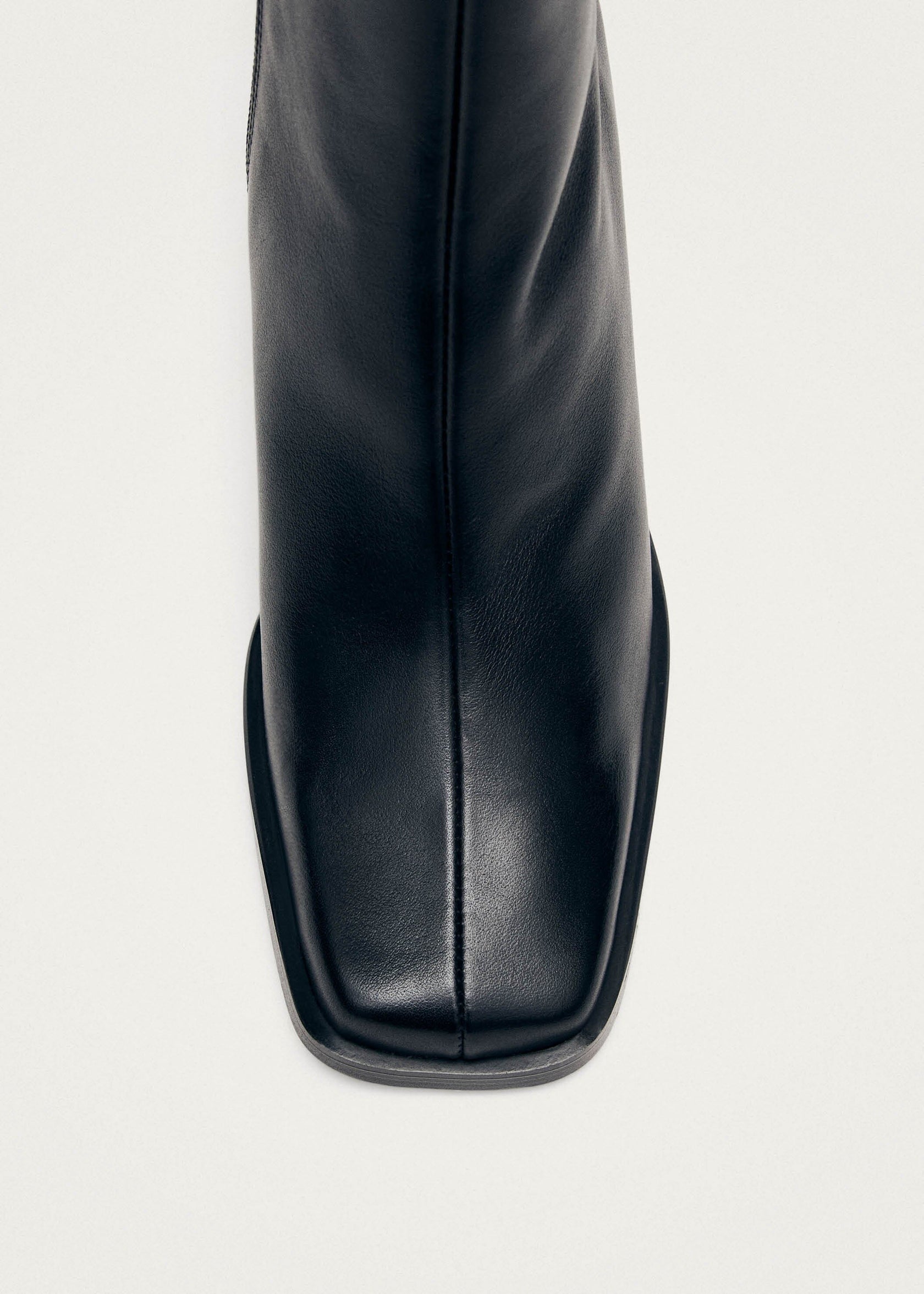 Black Leather Ankle Boot