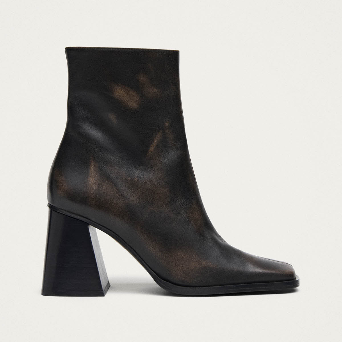 South Botines Marrones con Efecto Vintage
