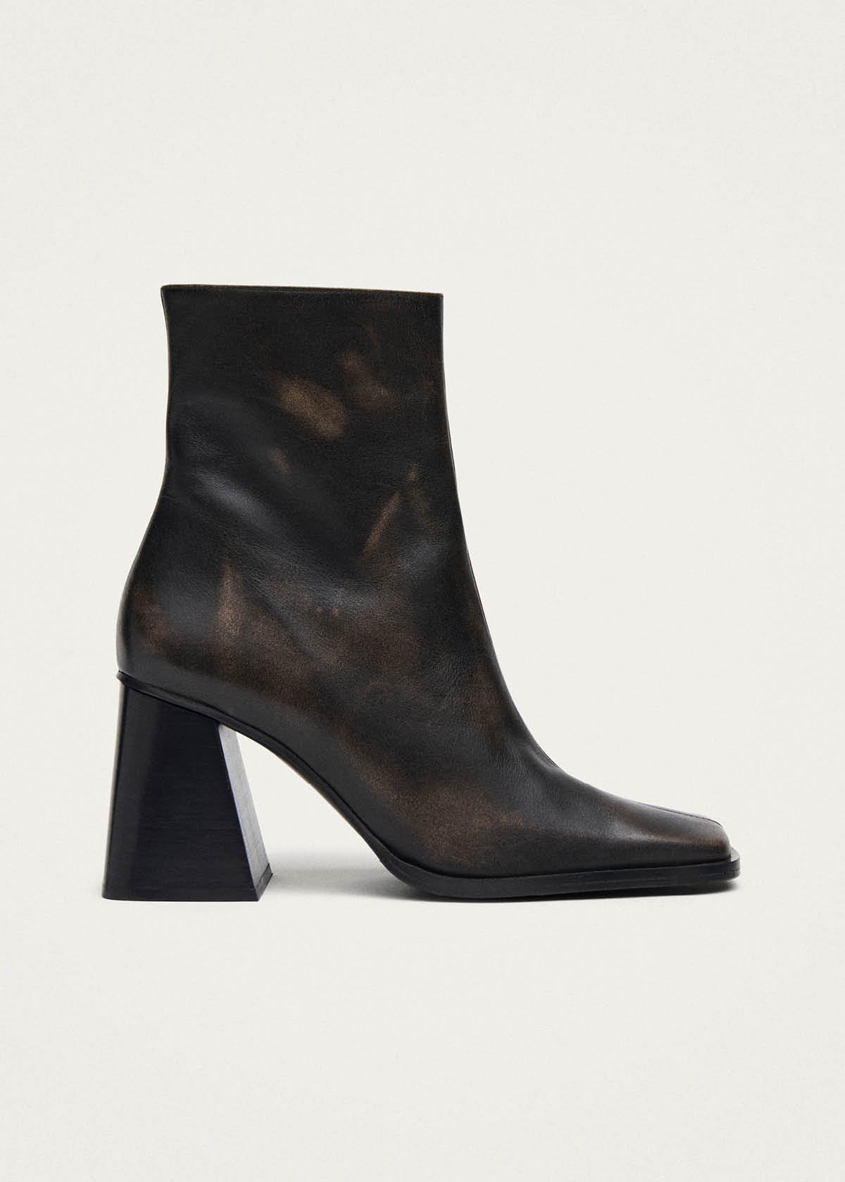 South Botines Marrones con Efecto Vintage