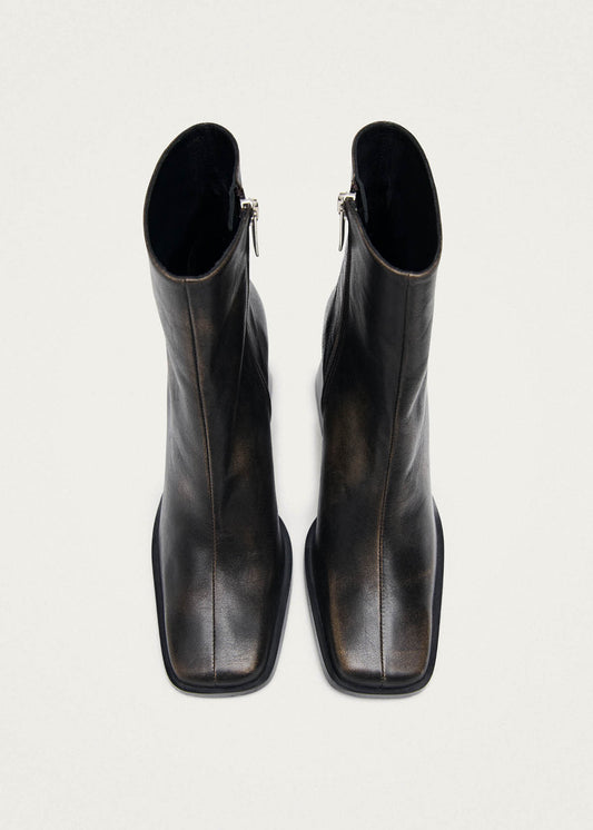 South Botines Marrones con Efecto Vintage-image