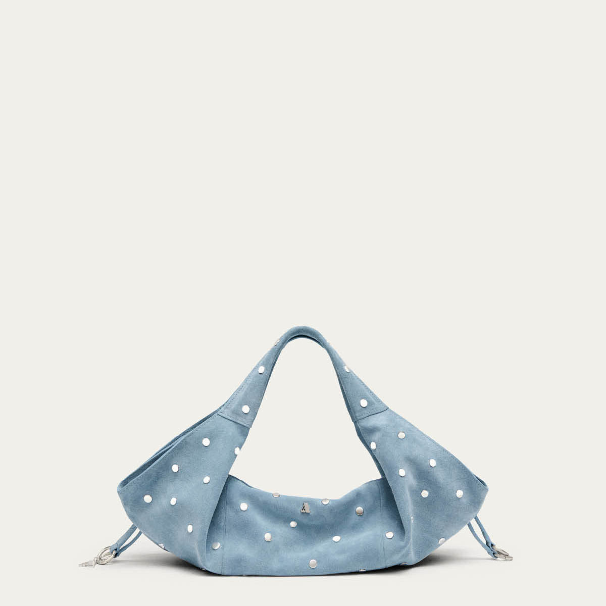 Sue Mini All Studs Suede Sky Blue Leather Bag