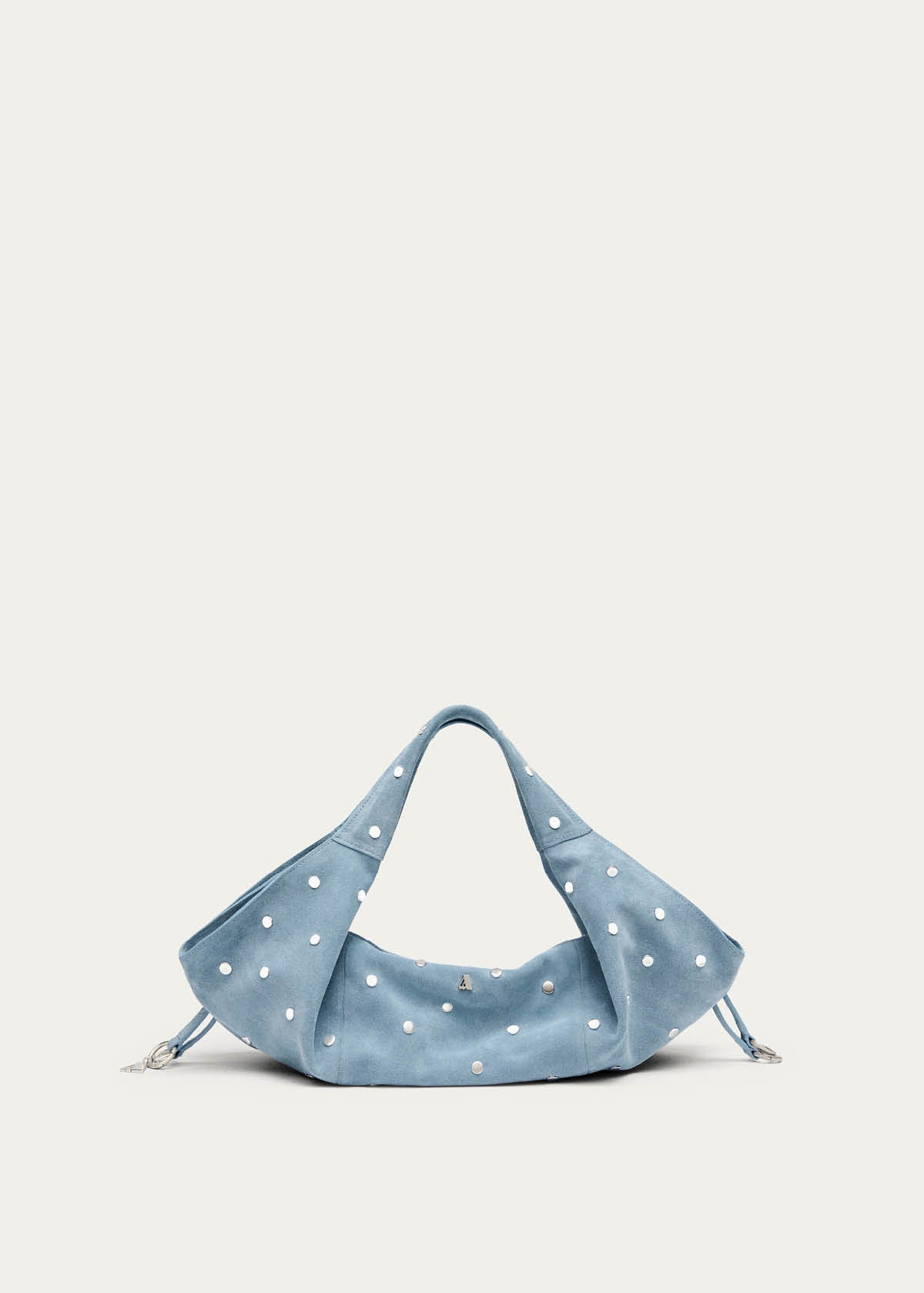 Sue Mini All Studs Suede Sky Blue Leather Bag