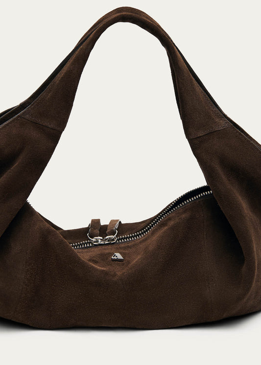 Sue Mini Sac en Cuir Marron Suédé-image