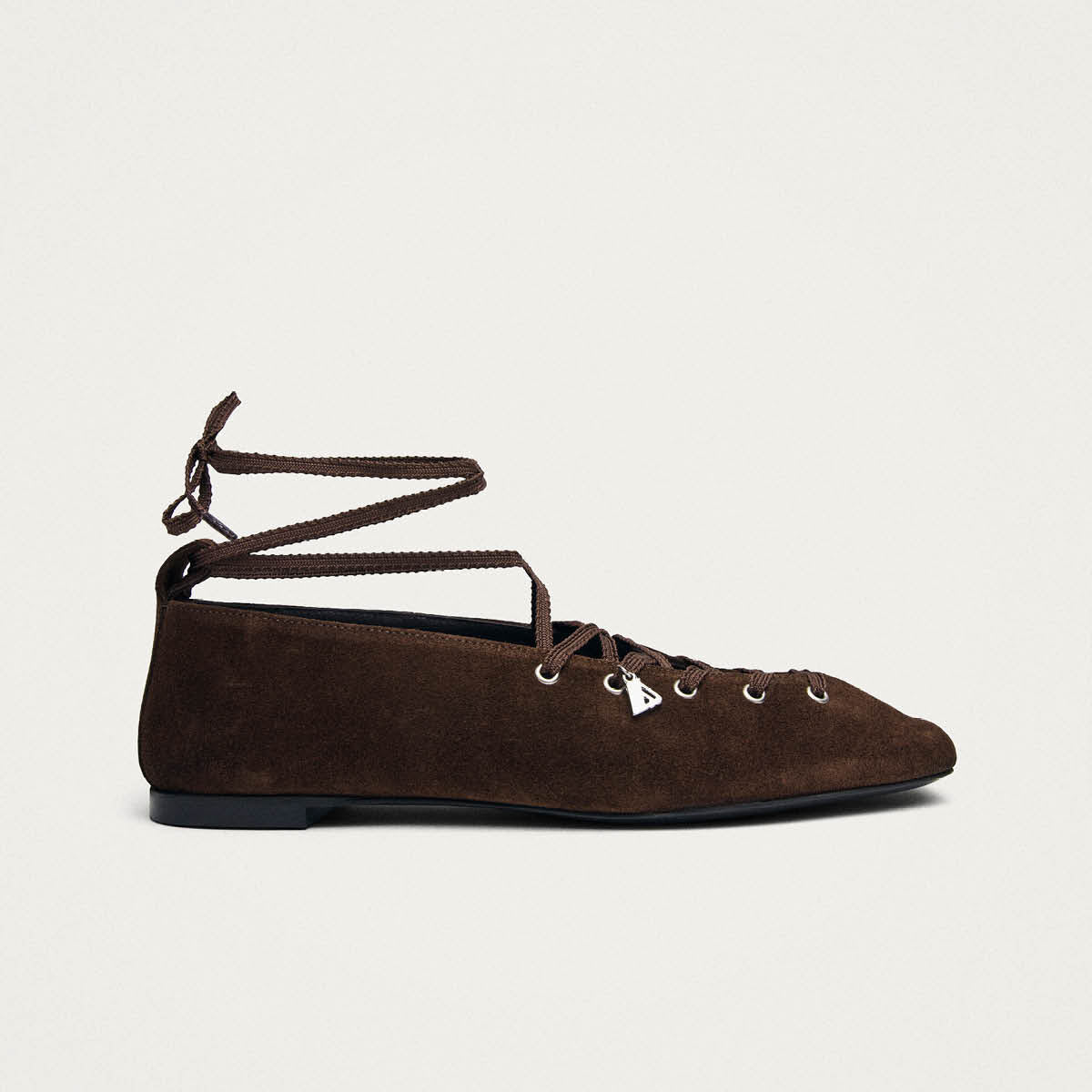 Suna Wildleder Ballerinas in Braun