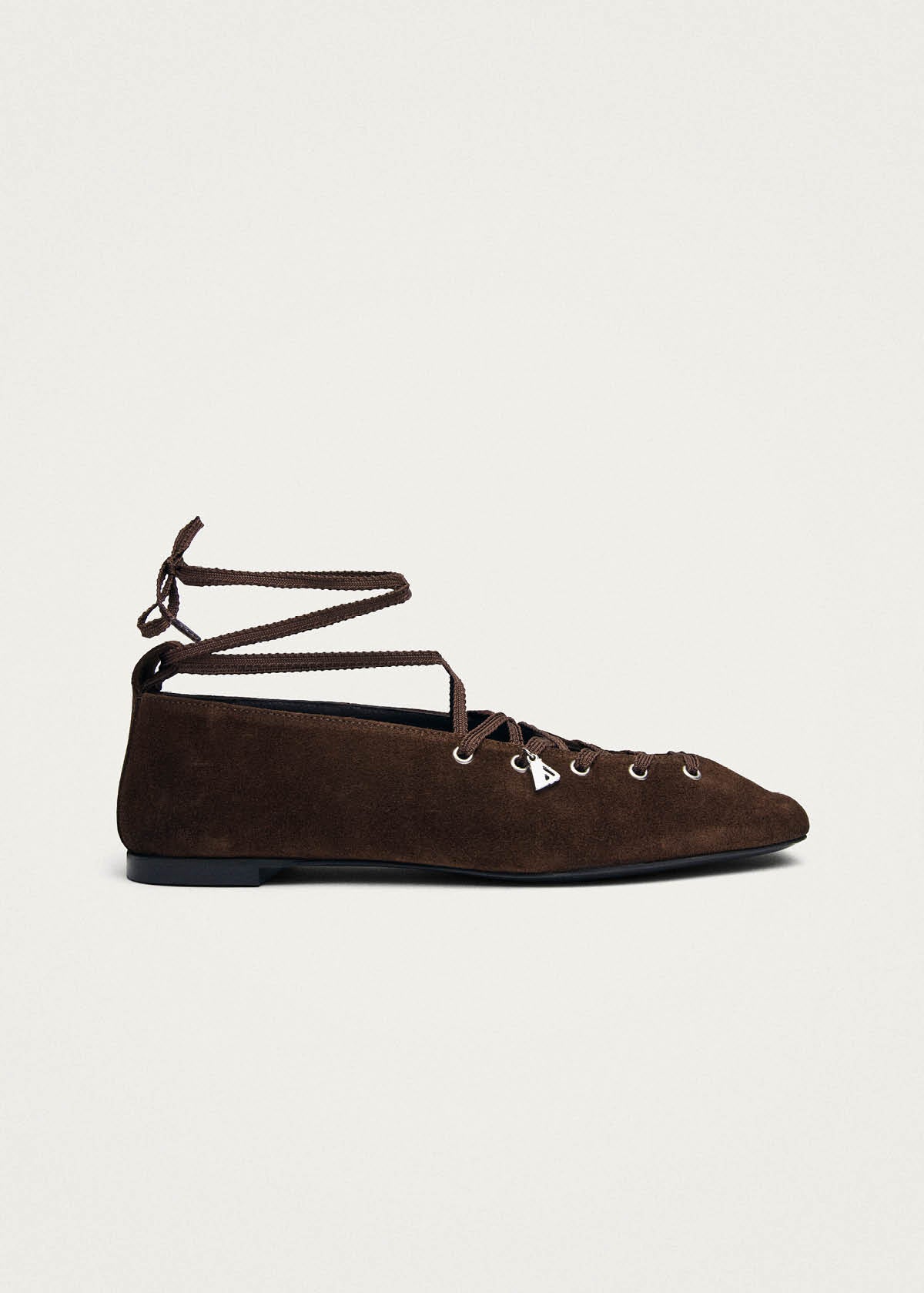 Suna Wildleder Ballerinas in Braun
