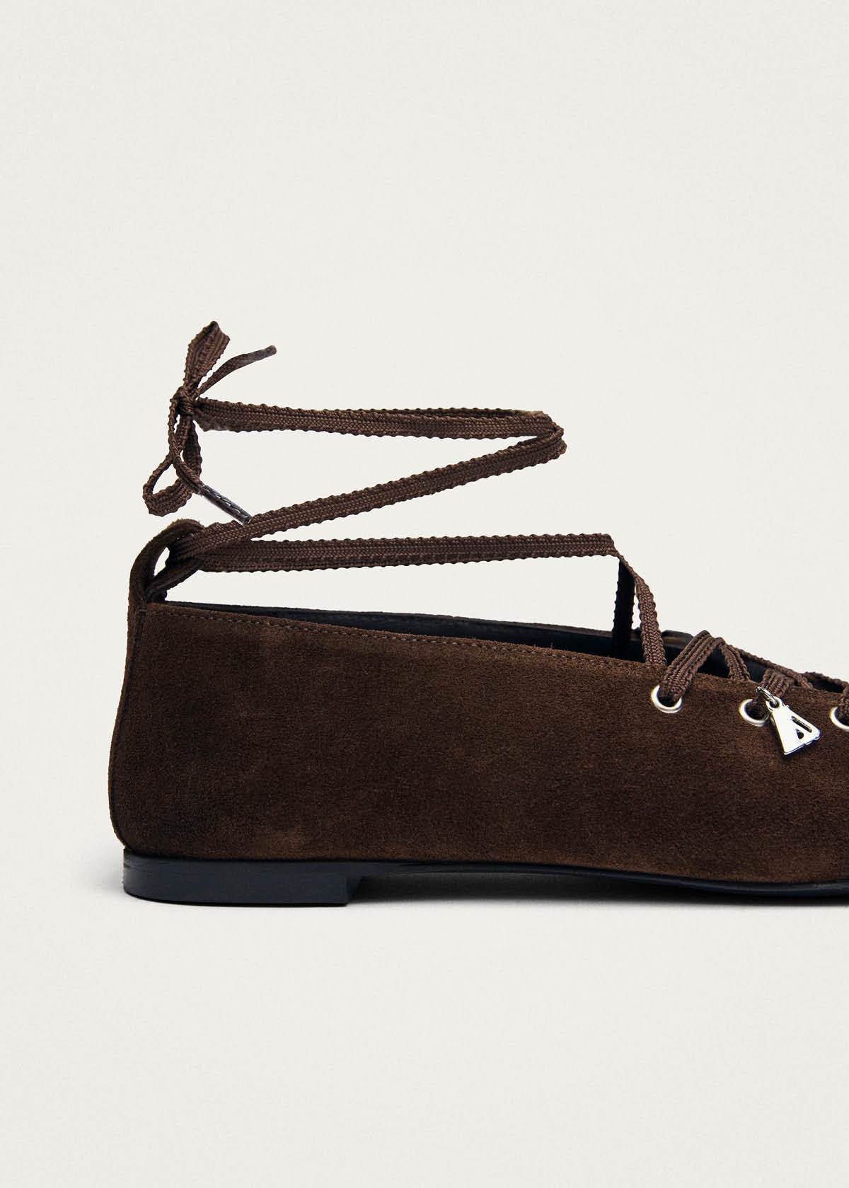 Suna Wildleder Ballerinas in Braun