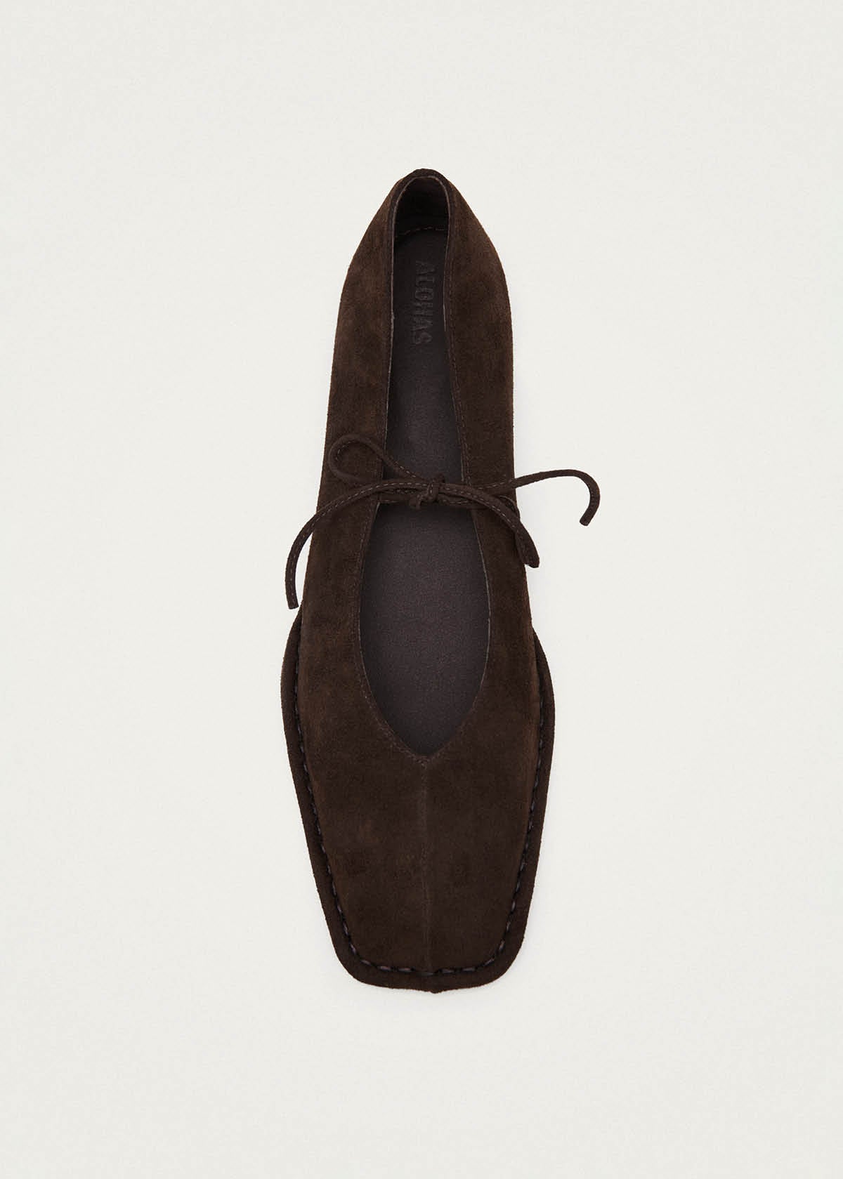 Sway Recycled Brown Leather Ballet Flats