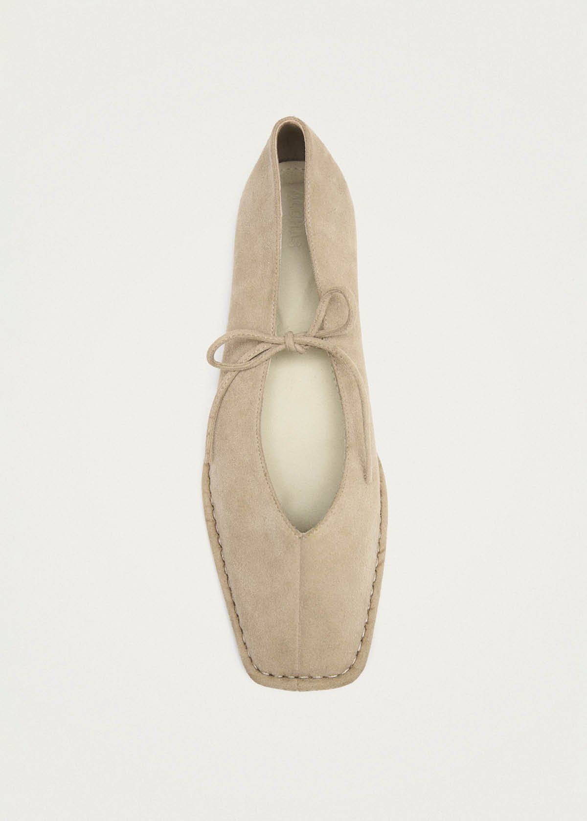 Sway Recycled Taupe Leather Ballet Flats