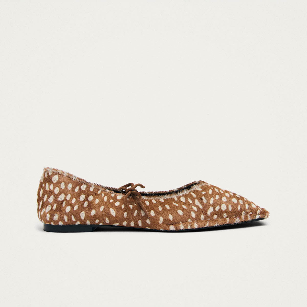 Sway Weiche Hirsch Braun Leder-Ballerinas