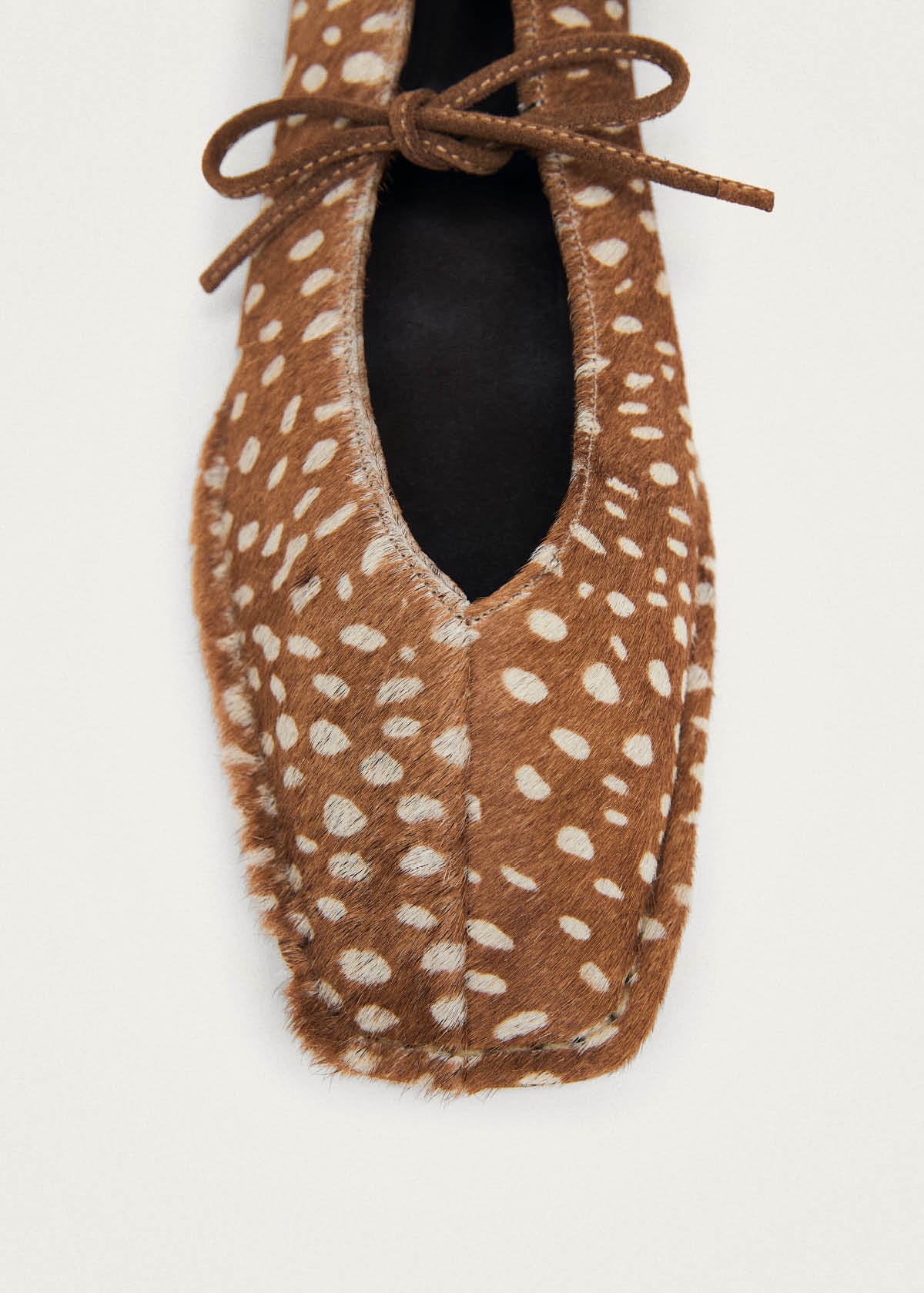 Sway Weiche Hirsch Braun Leder-Ballerinas