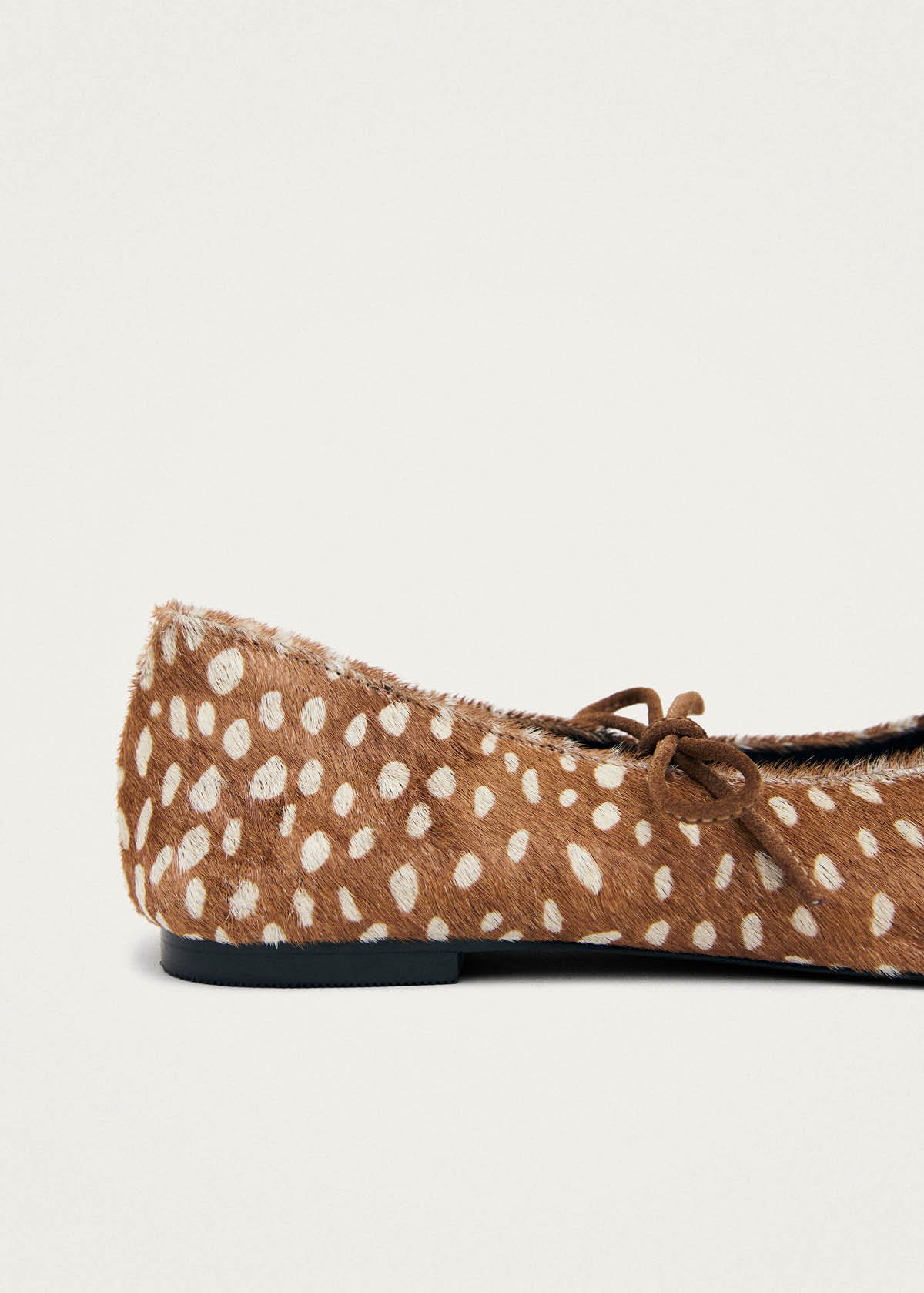 Sway Weiche Hirsch Braun Leder-Ballerinas
