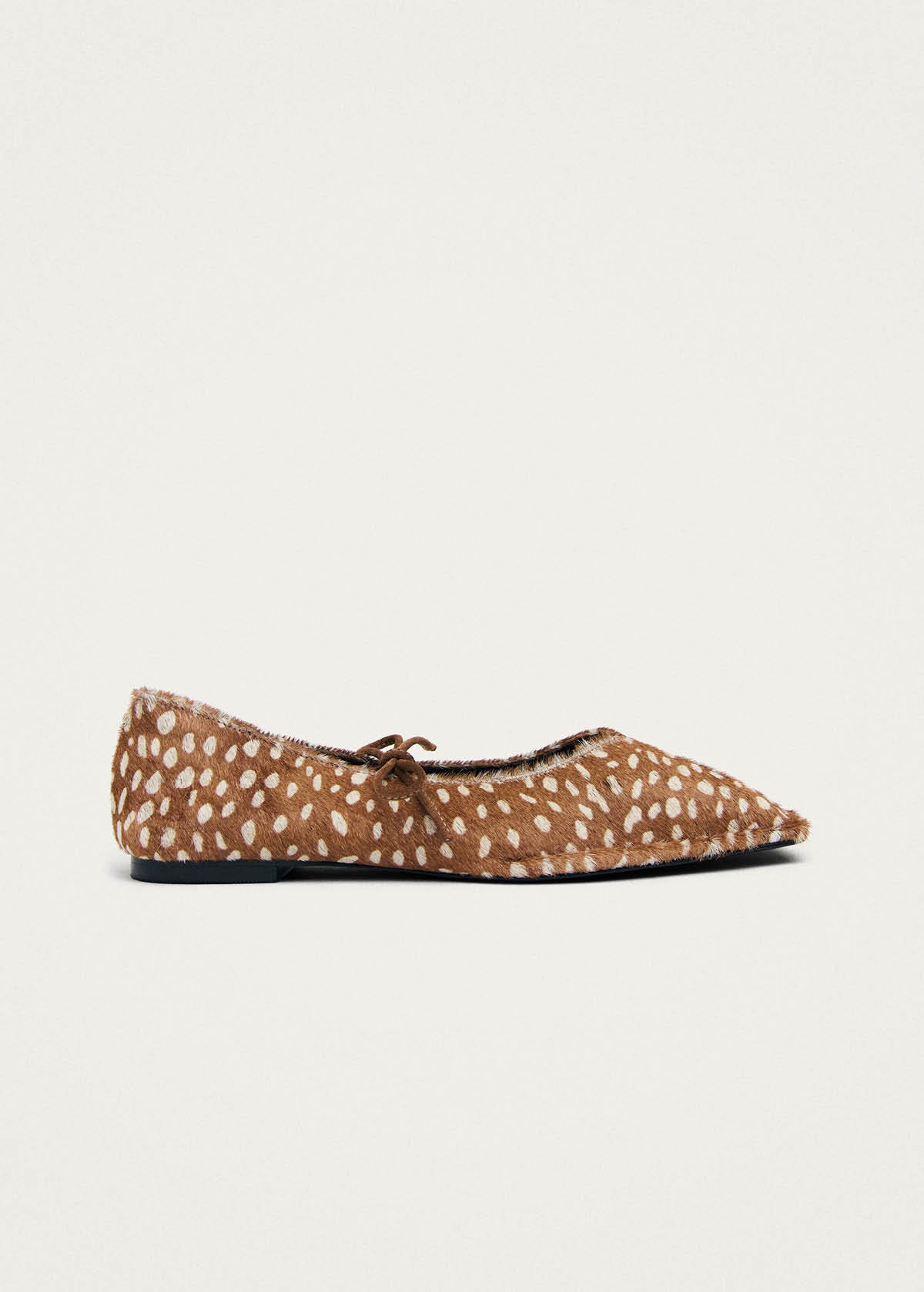 Sway Weiche Hirsch Braun Leder-Ballerinas