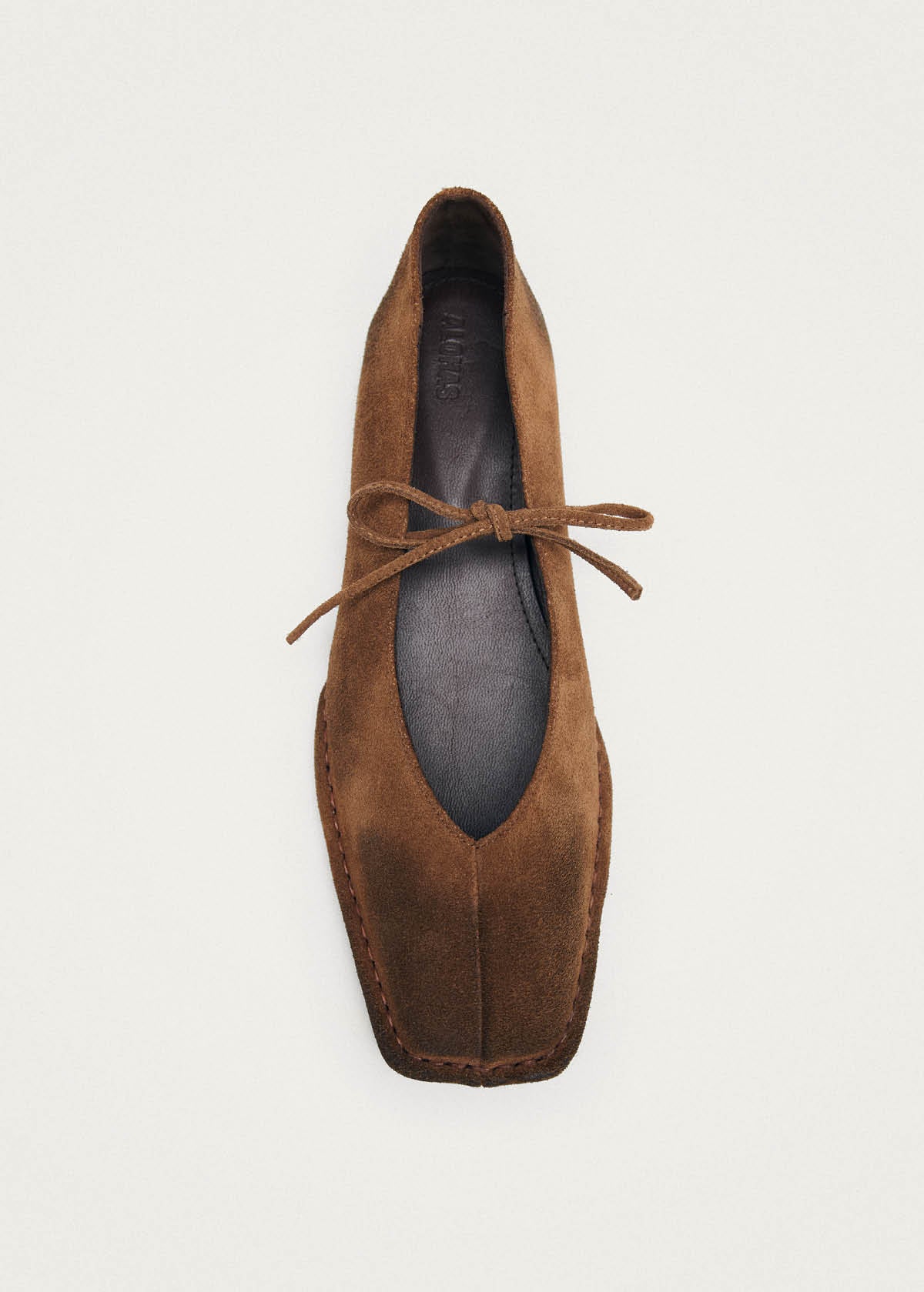Rosalind Black Leather Ballet Flats | ALOHAS