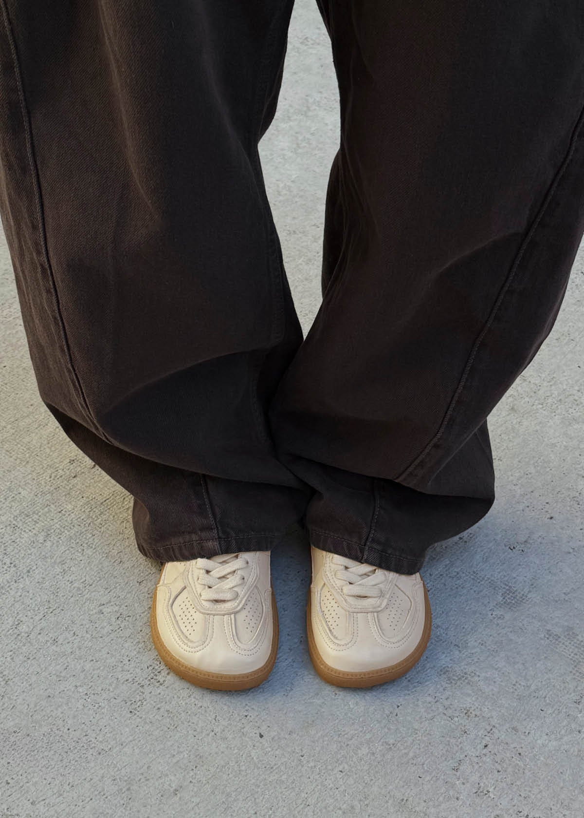 Tb.00 Barefoot Cream Leather Sneakers