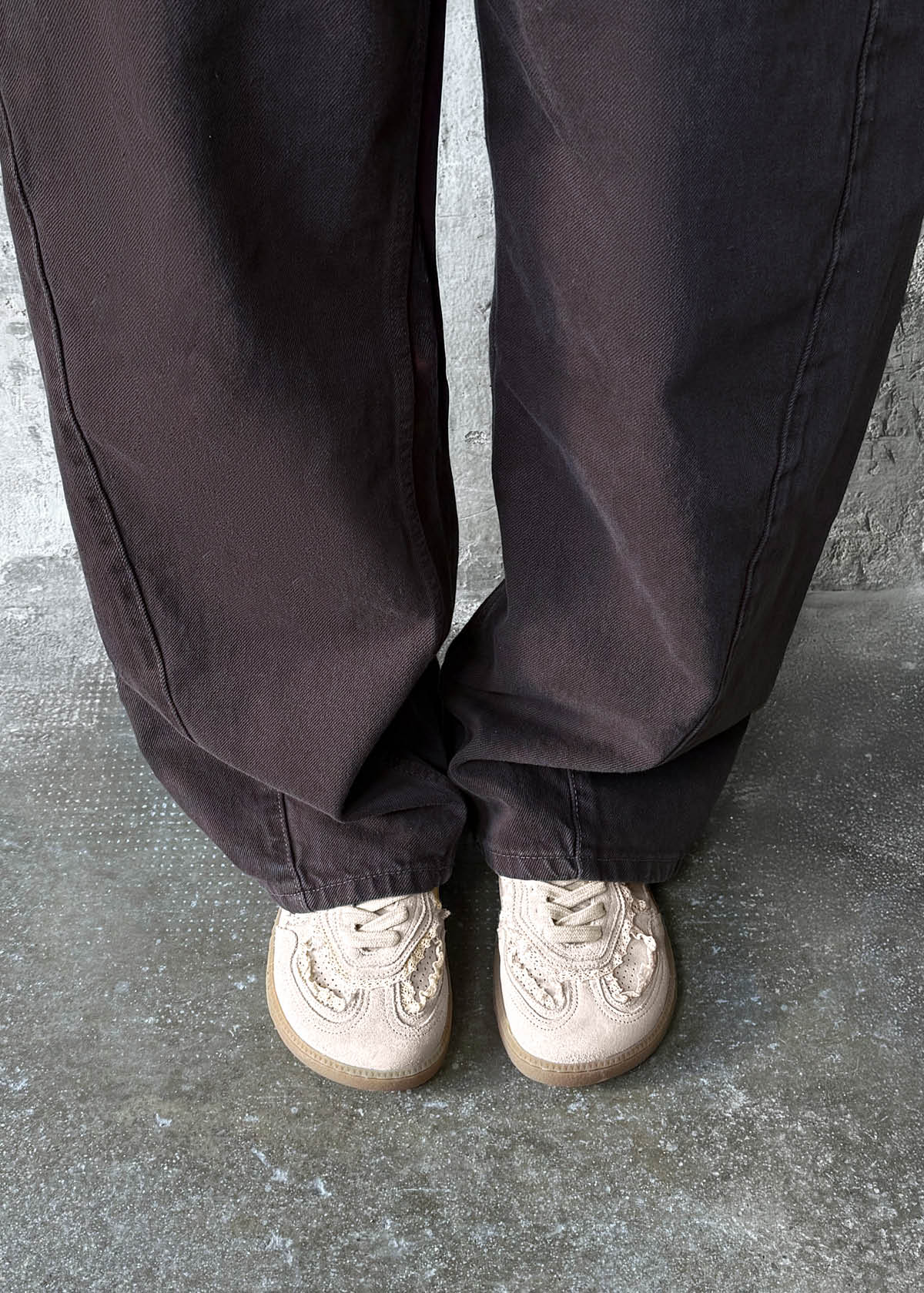 Tb.00 Barefoot Crochet Cream Leather Sneakers