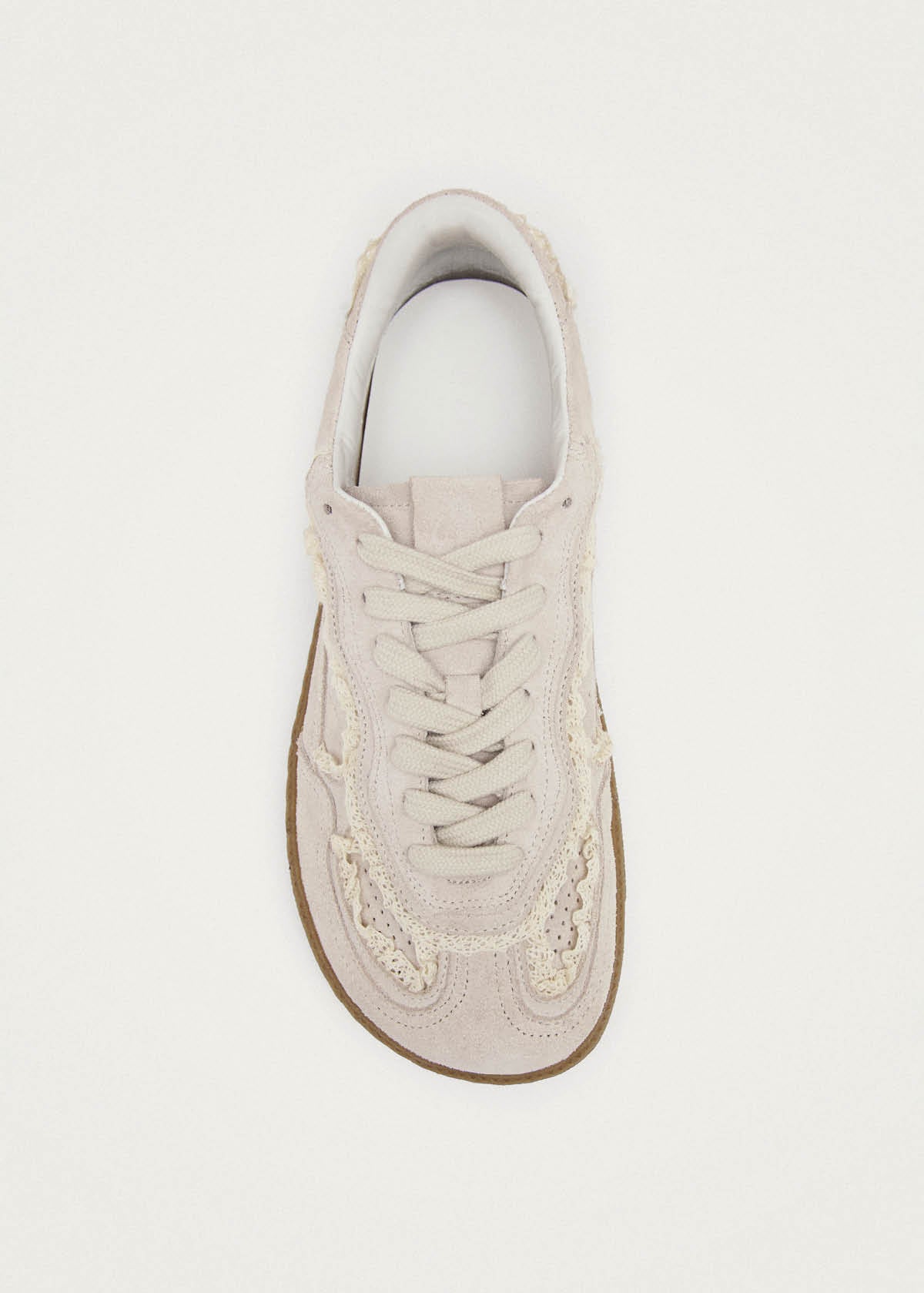 Tb.00 Barefoot Crochet Cream Leather Sneakers