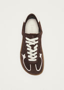 Tb.00 Baskets Barefoot en Cuir Rife Cocoa et Blanc Cassé