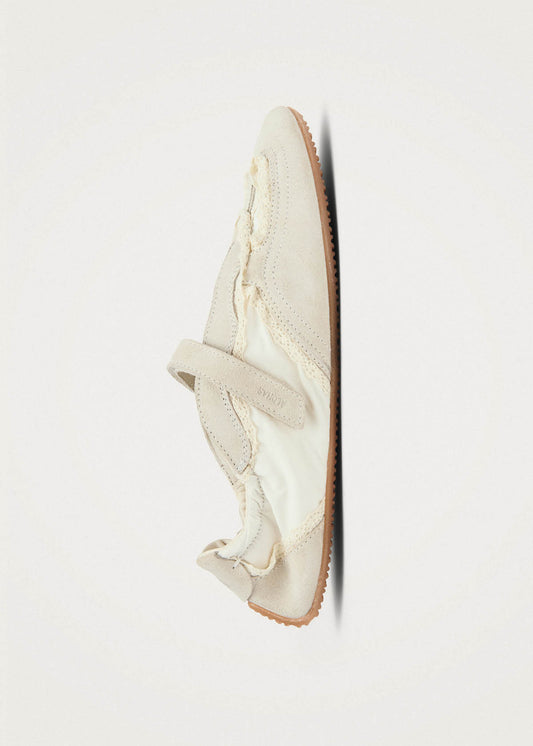 Tb.027 Meryl Crochet Cream Leather Sneakers-image