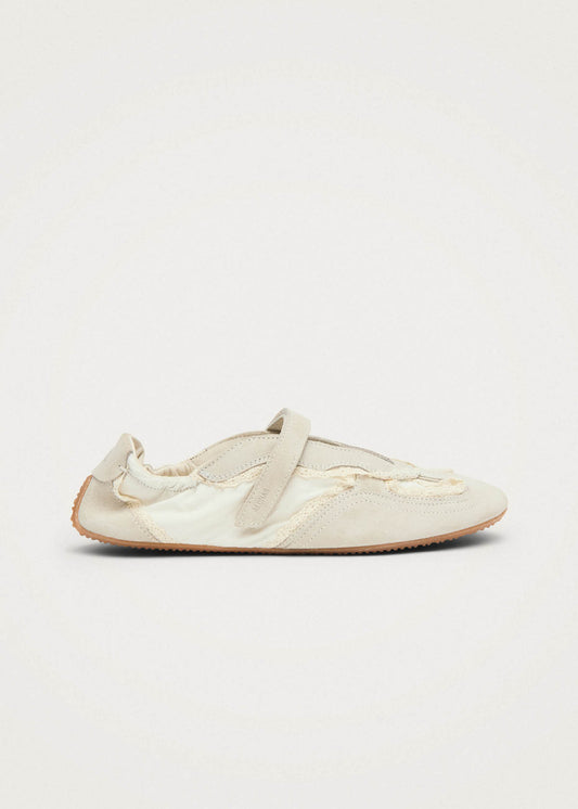 Tb.027 Meryl Crochet Cream Leather Sneakers-image