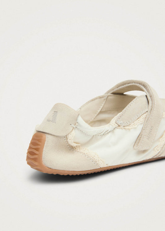 Tb.027 Meryl Crochet Cream Leather Sneakers-image