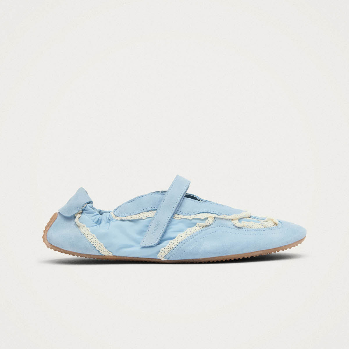 Tb.027 Meryl Crochet Sky Blue Leather Sneakers