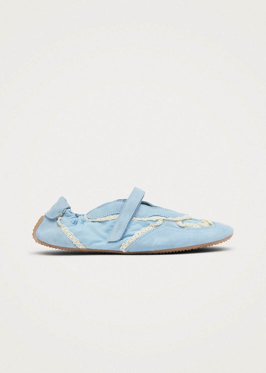 Tb.027 Meryl Crochet Sky Blue Leather Sneakers-image